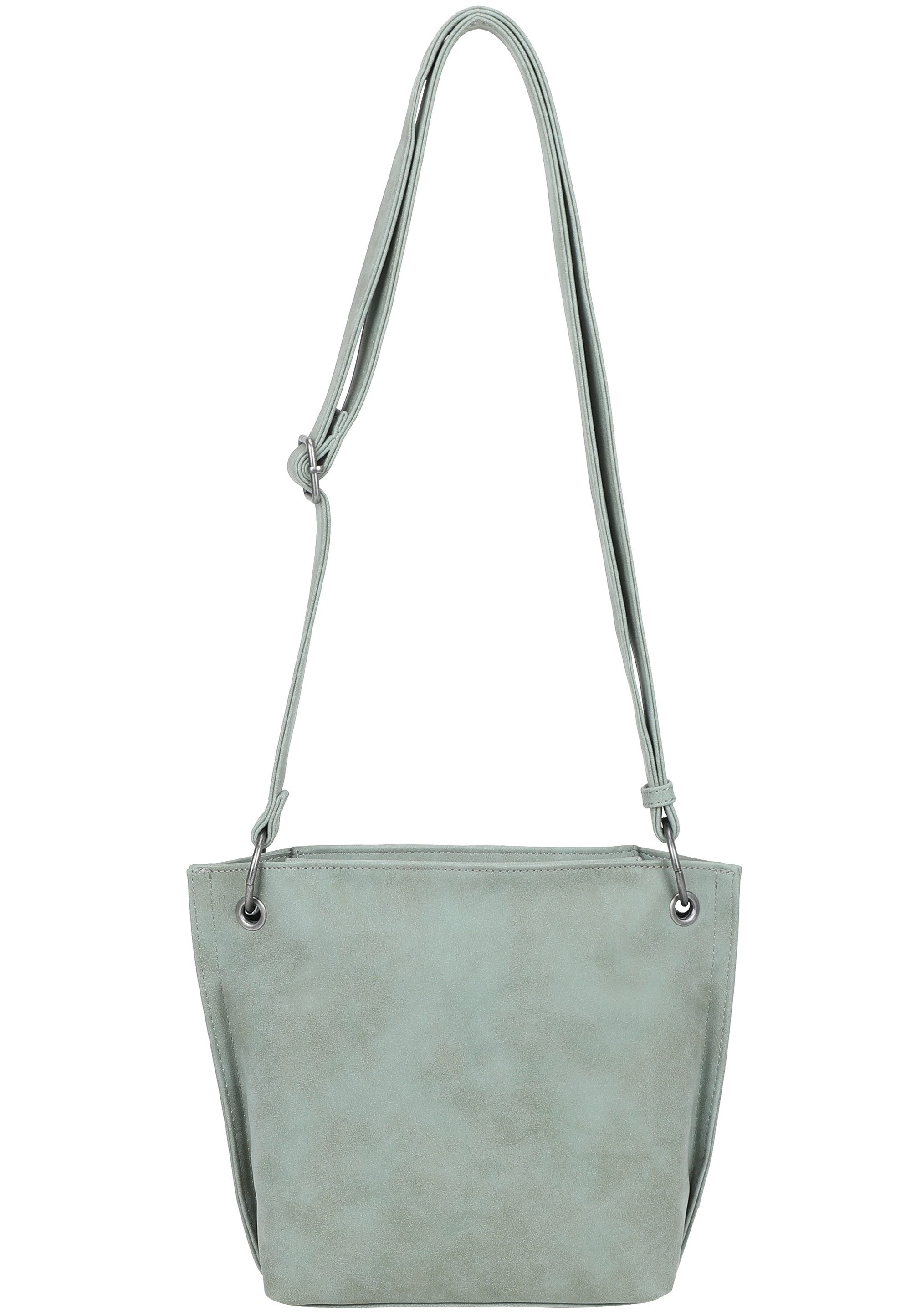 Fritzi aus Preußen Schultertasche Fritzi03 Limited Happy Flocked Jive Soft Berry, mit moderner Flockung