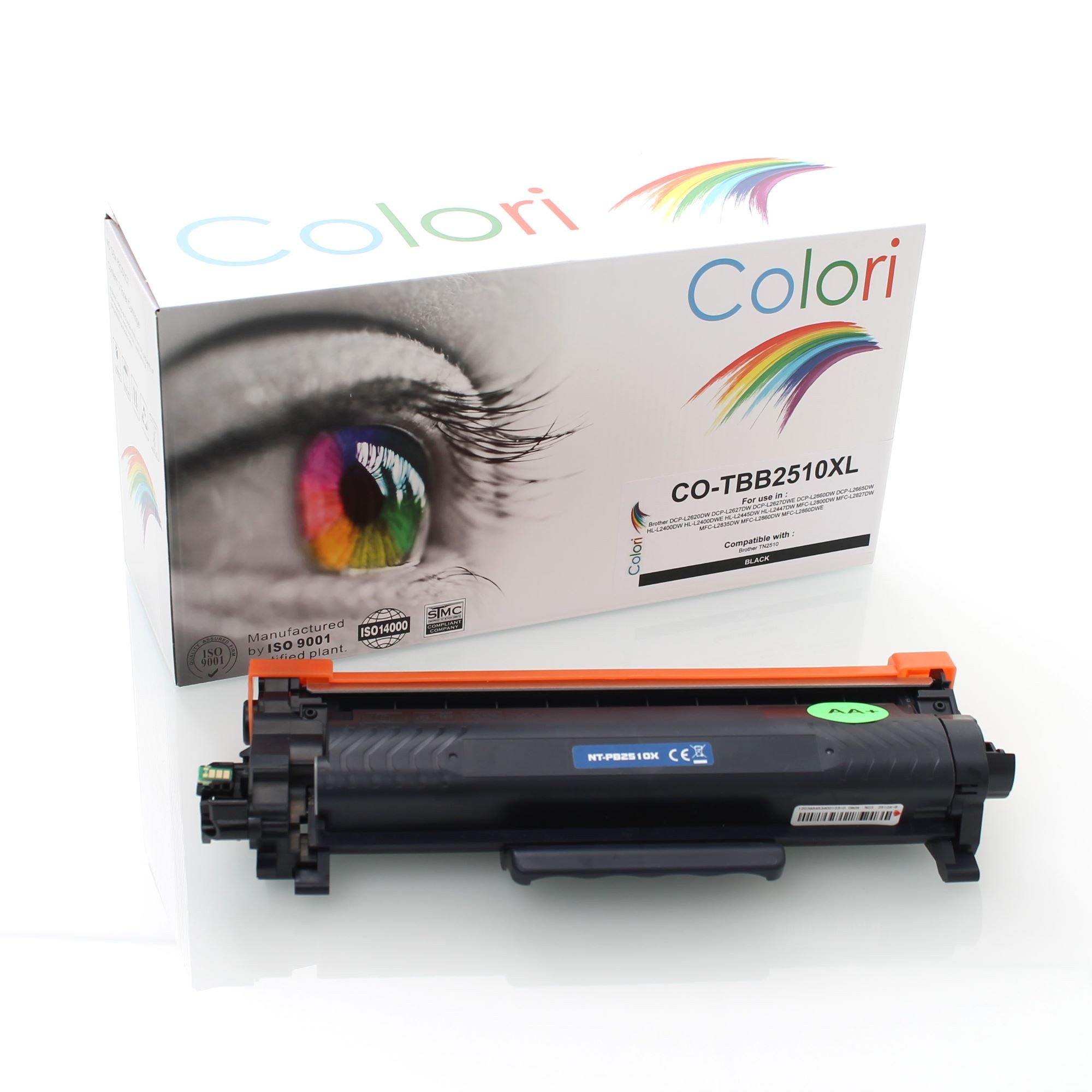 Colori Tonerkartusche, (Toner für Brother TN2510XL HL-L2400DWE HL-L2445DW HL-L2447DW, Brother DCP-L2620DW DCP-L2627DW DCP-L2627DWE DCP-L2660DW DCP-L2665DW H), L-L2400DW HL-L2400DWE HL-L2445DW HL-L2447DW MFC-L2800DW MFC-L2827DW MF