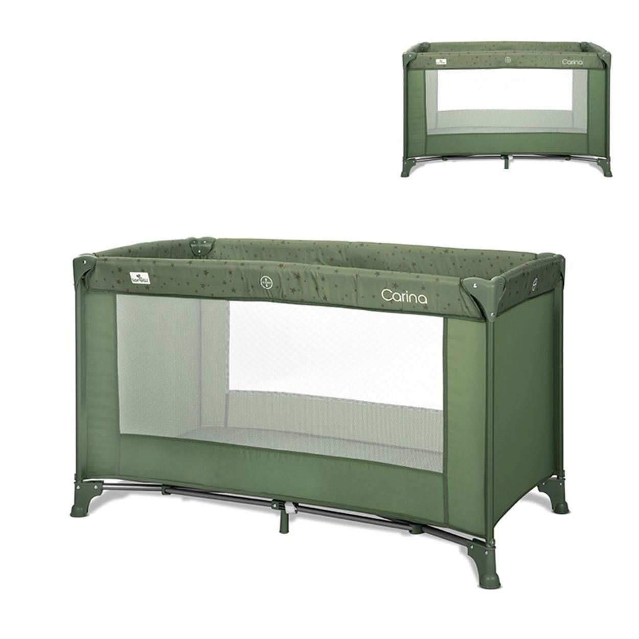 Lorelli Baby-Reisebett Reisebett Carina 1 Ebene, faltbar Matratze Laufstall Tragetasche Öffnung