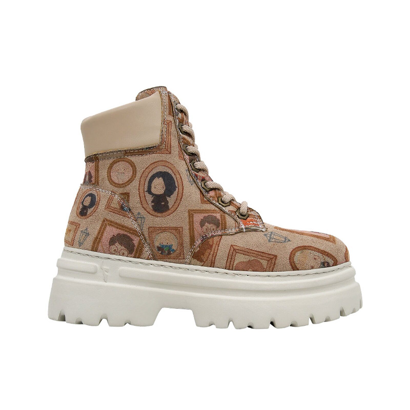 DOGO Nimble Platform Boot Frames-Of-Hogwarts Damen Stiefeletten Schnürstiefelette Handgefertigt