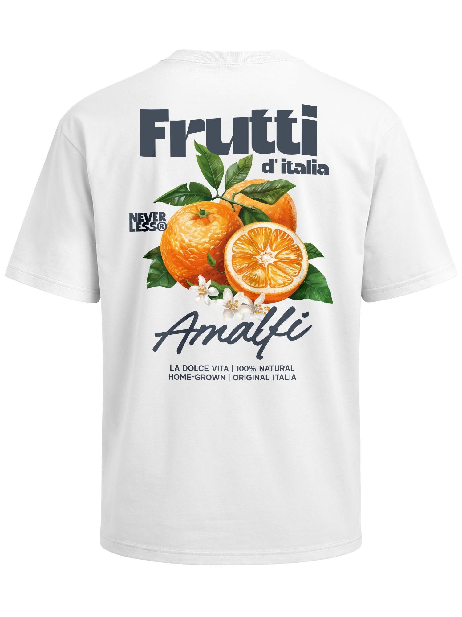 Oversize-Shirt Herren T-Shirt - Frutti d'italia - Oversized Relaxed Fit Sommer