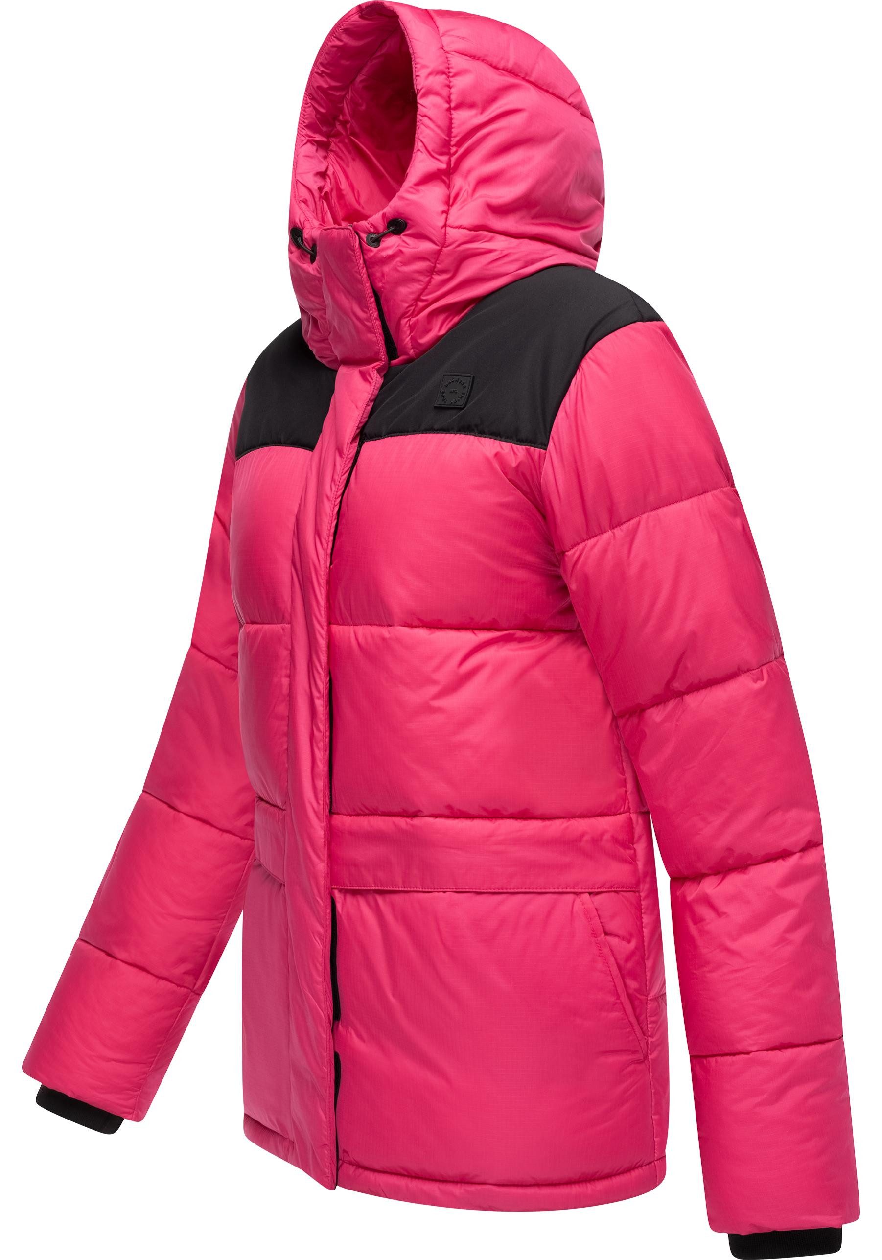 Ragwear Anorak Wikesh stylische Winter Steppjacke mit Colourblocking