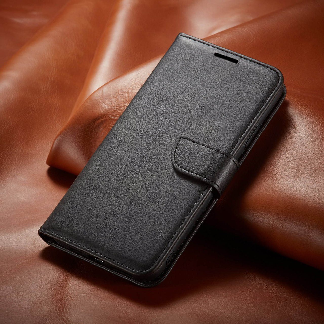 IKHEMalarka Handyhülle fur Apple iPhone 12,13,14,15 Schutzhülle Handy Tasche, Premium Leder