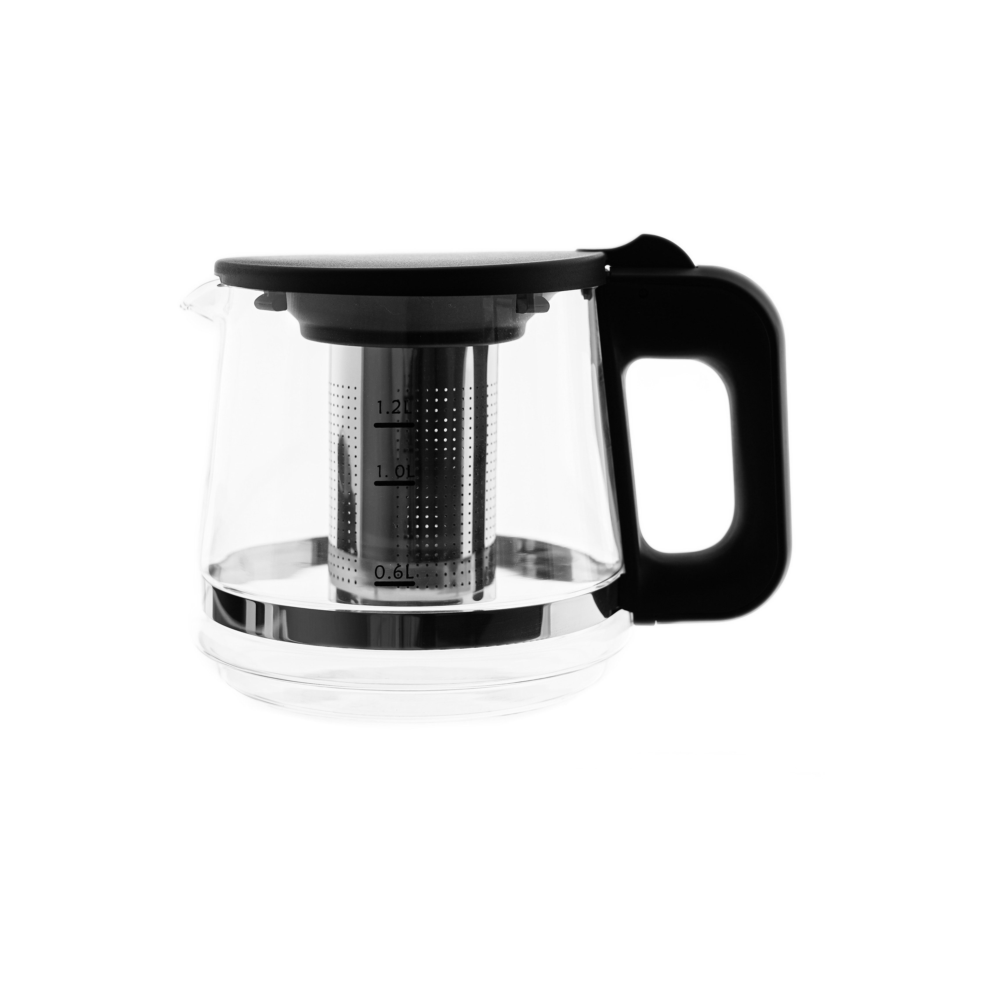 Almina Wasser-/Teekocher Demly, 1800 W, 2-in-1 Wasserkocher mit Teekanne, 1,7 L + 1,2 L