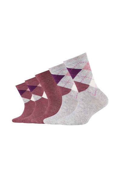 Camano Socken »mit Bio-Baumwolle Argyle« (5-Paar) im praktischen 5er Pack