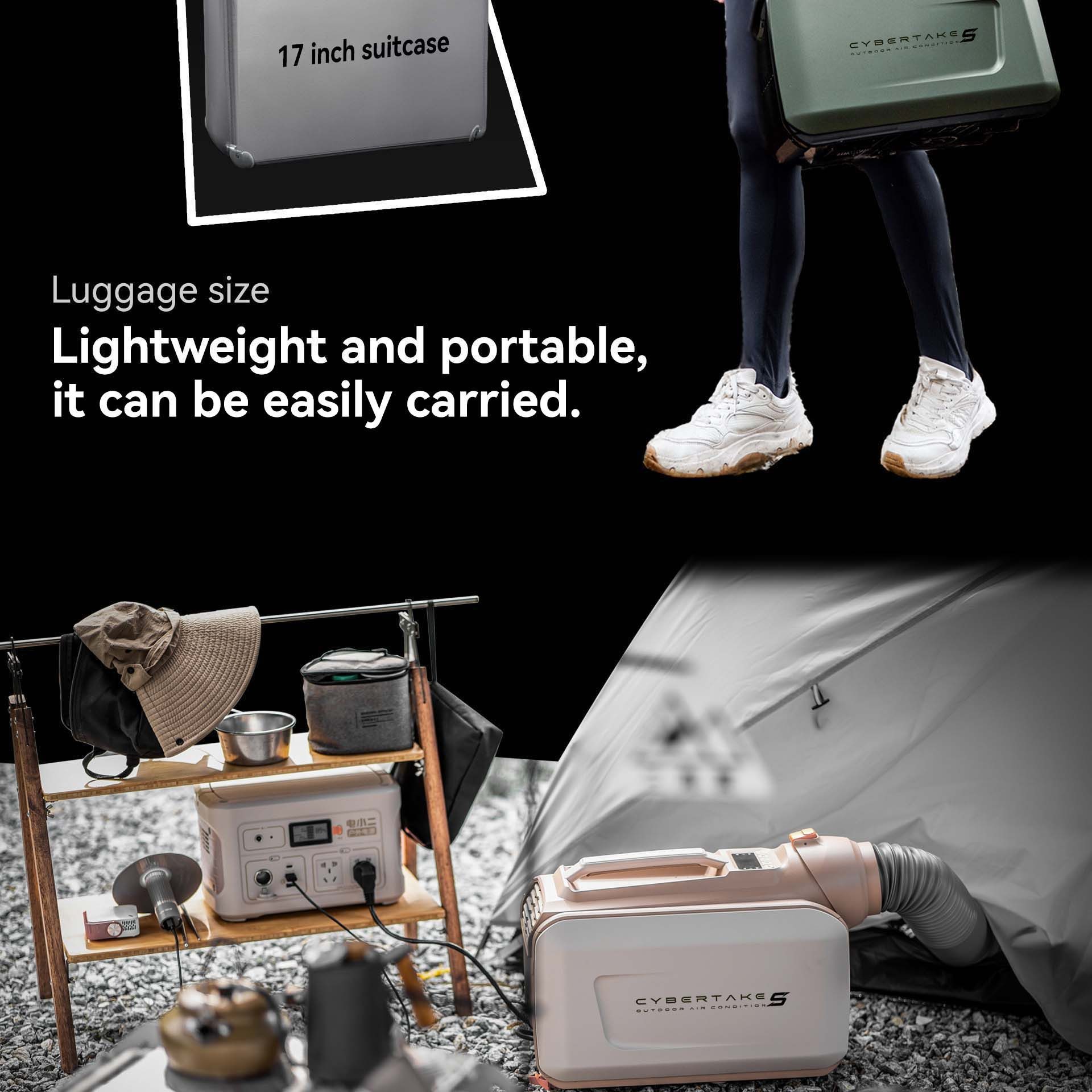 CYBERTAKE S1 Pro Portable Air Conditioner, Portable Air Conditioners for Camping Tents, Trucks, Cars