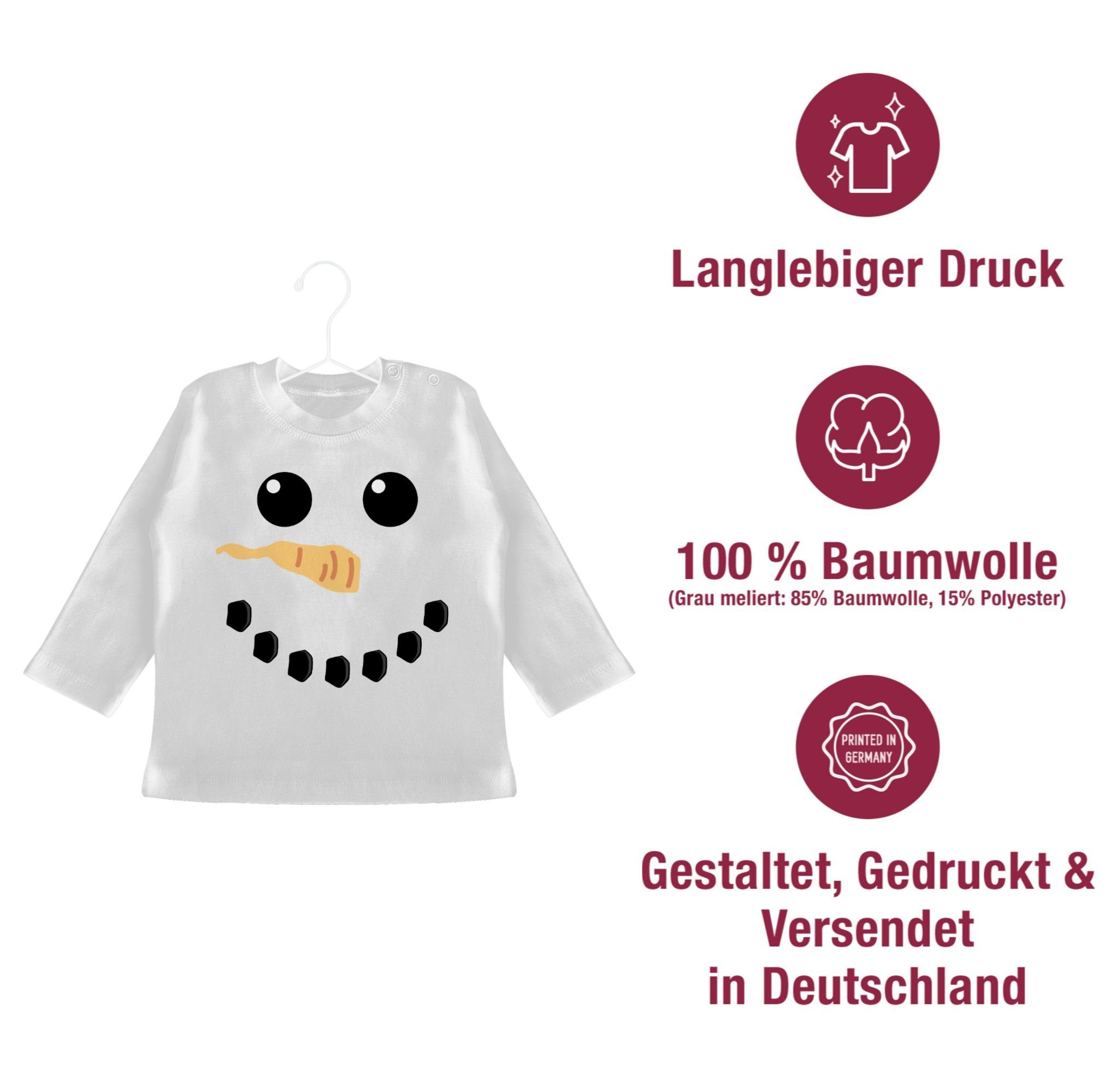 Christmas Karneval - Karneval Schneemann & Shirtracer Fasching 1 Weihnachten Kostüm Olaf Eiskönigin T-Shirt Weiß