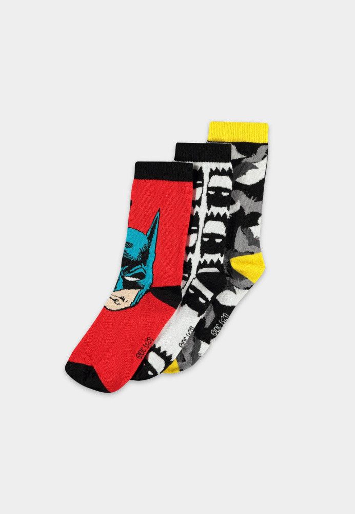 DIFUZED Socken DC Comics Socken 3er-Pack Batman 43-46