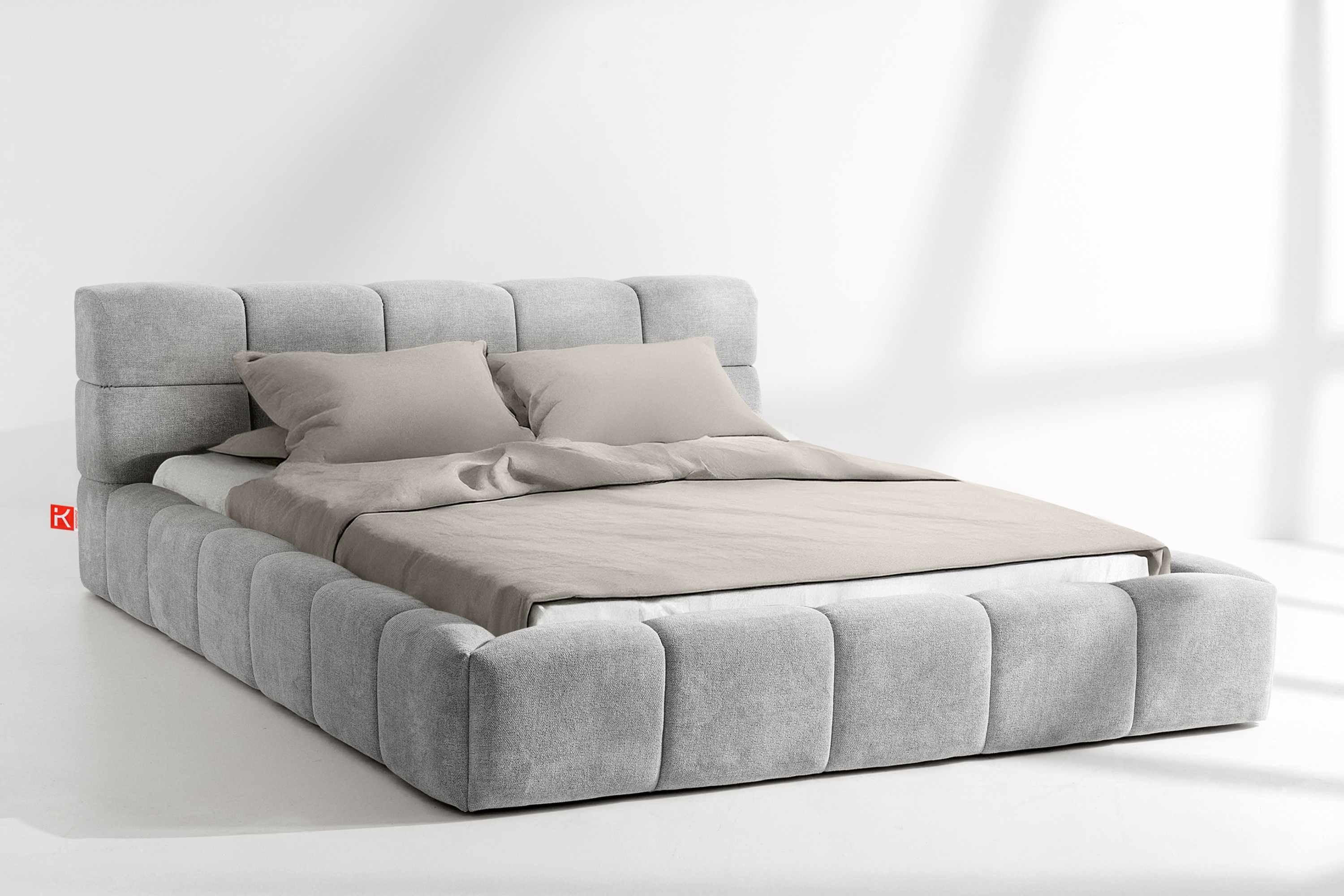 KONSIMO® Polsterbett Doppelbett AERI mit Stauraum, günstig online kaufen