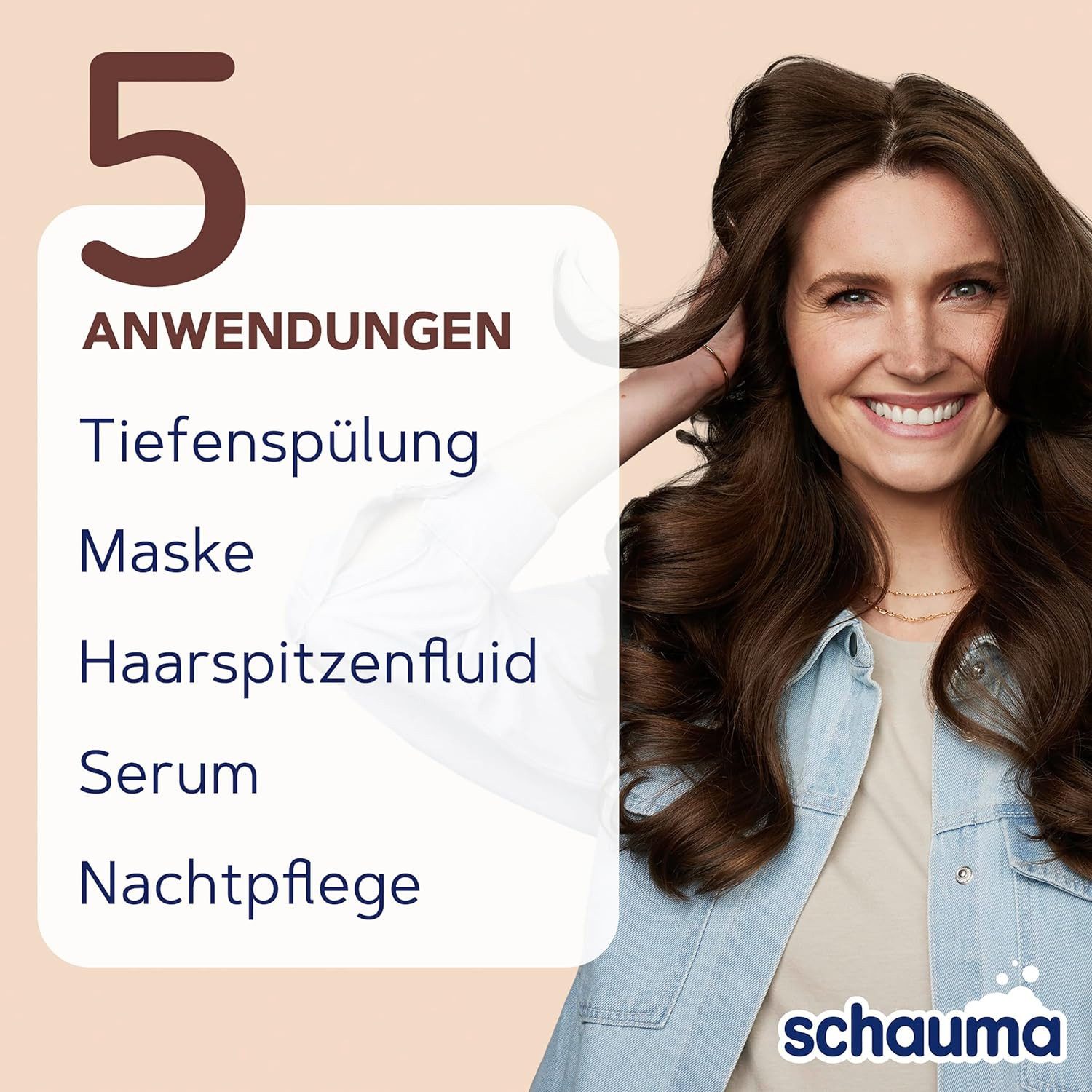 Schauma Haarshampoo 5&5 Kur Reparierend 300ml & Shampoo Repair 400ml, 2-tlg., Splissversiegelung, repariert, weniger Haarbruch