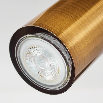 hofstein Deckenleuchte »Collattoni« moderne Deckenlampe aus Metall in Altmessing, ohne Leuchtmittel, verstellbare Strahler, GU10 max. 25, mit Lichteffekt