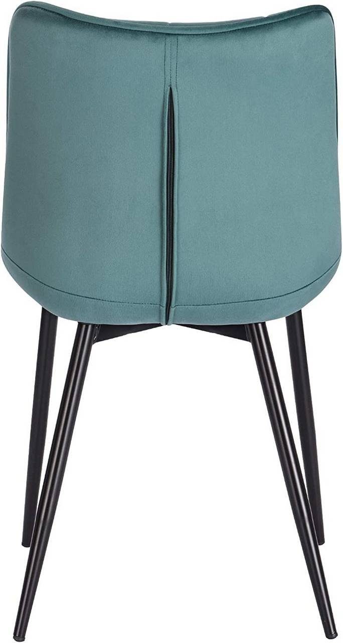 Stuhl, Samt St), (6 Woltu Polsterstuhl aus Küchenstuhl Design 4-Fußstuhl