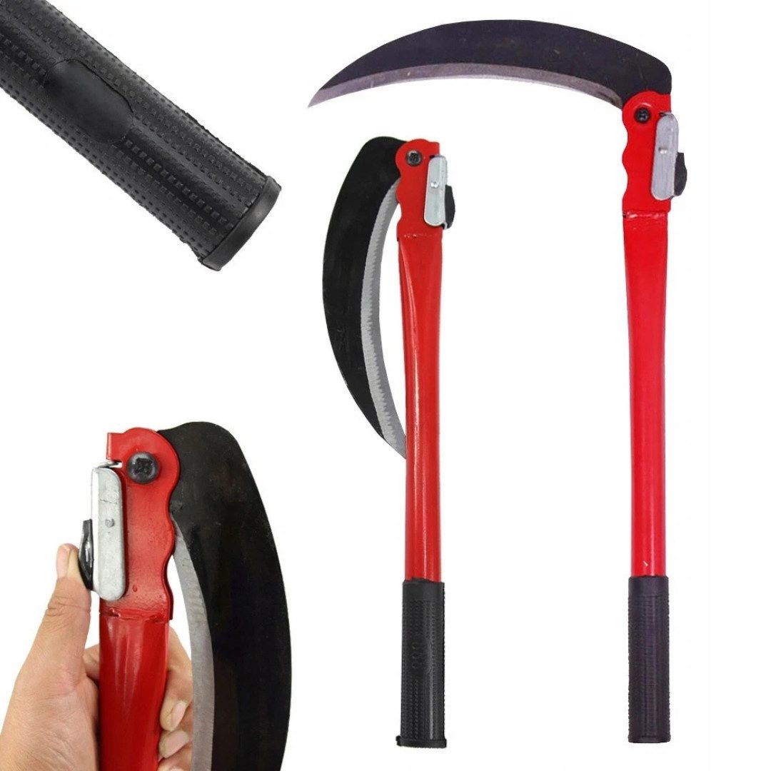VERK GROUP Klappsichel Klappsichel Handsichel Gartensichel Kleinsense 43 cm RACEL, (Kein Set, 1-tlg., Einzelartikel), Faltbar/Klappbar; Gehärtete Schneide; Rutschfester Griff; Weicher