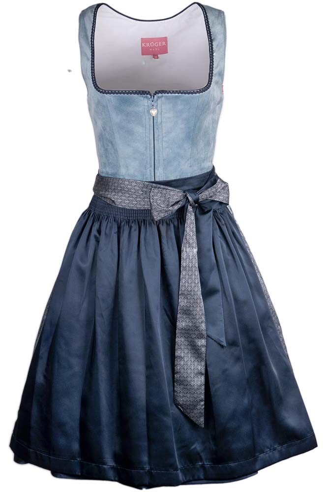 Krüger Madl Dirndl Dirndl Dena 60cm Länge blau