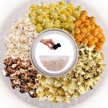 Duronic Popcornmaschine, POP50 BK Popcornmaschine, Heißluft ohne Fett & Öl, 1200 Watt