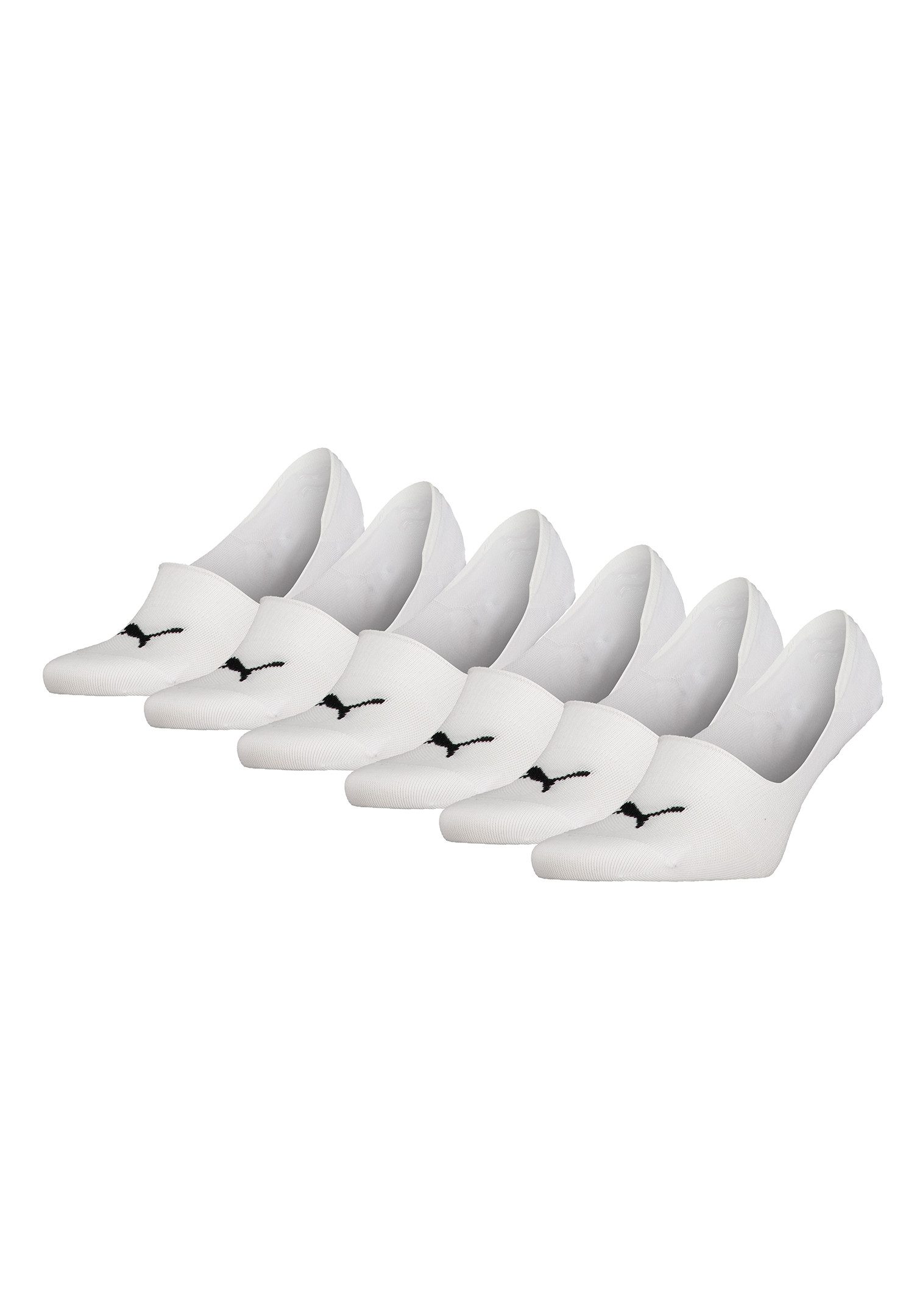 PUMA Kurzsocken MID CUT FOOTIE ECOM 6P (Packung, 6-Paar, 6er-Pack)