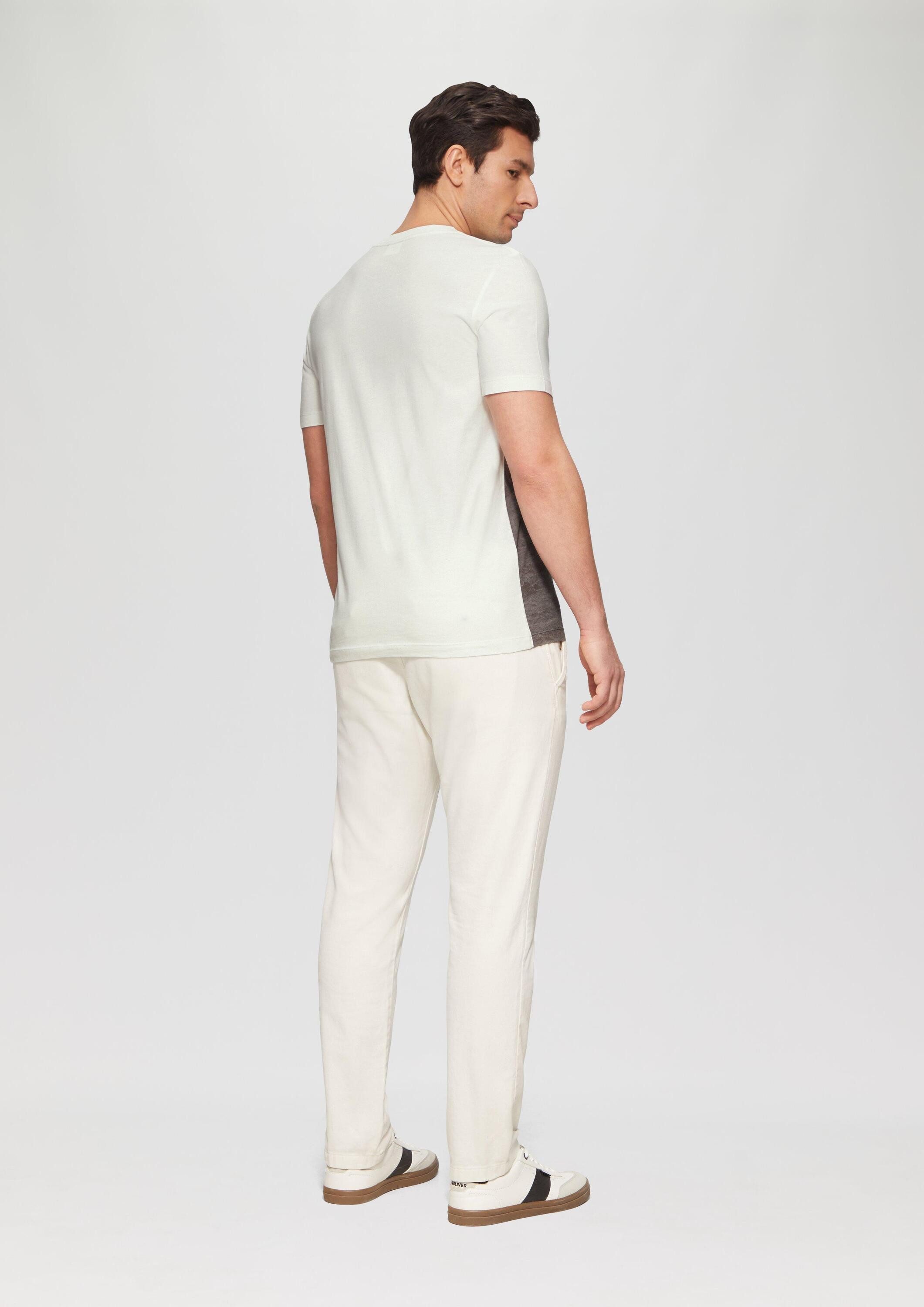 s.Oliver Kurzarmshirt T-Shirt Baumwoll-T-Shirt mit Fotoprint