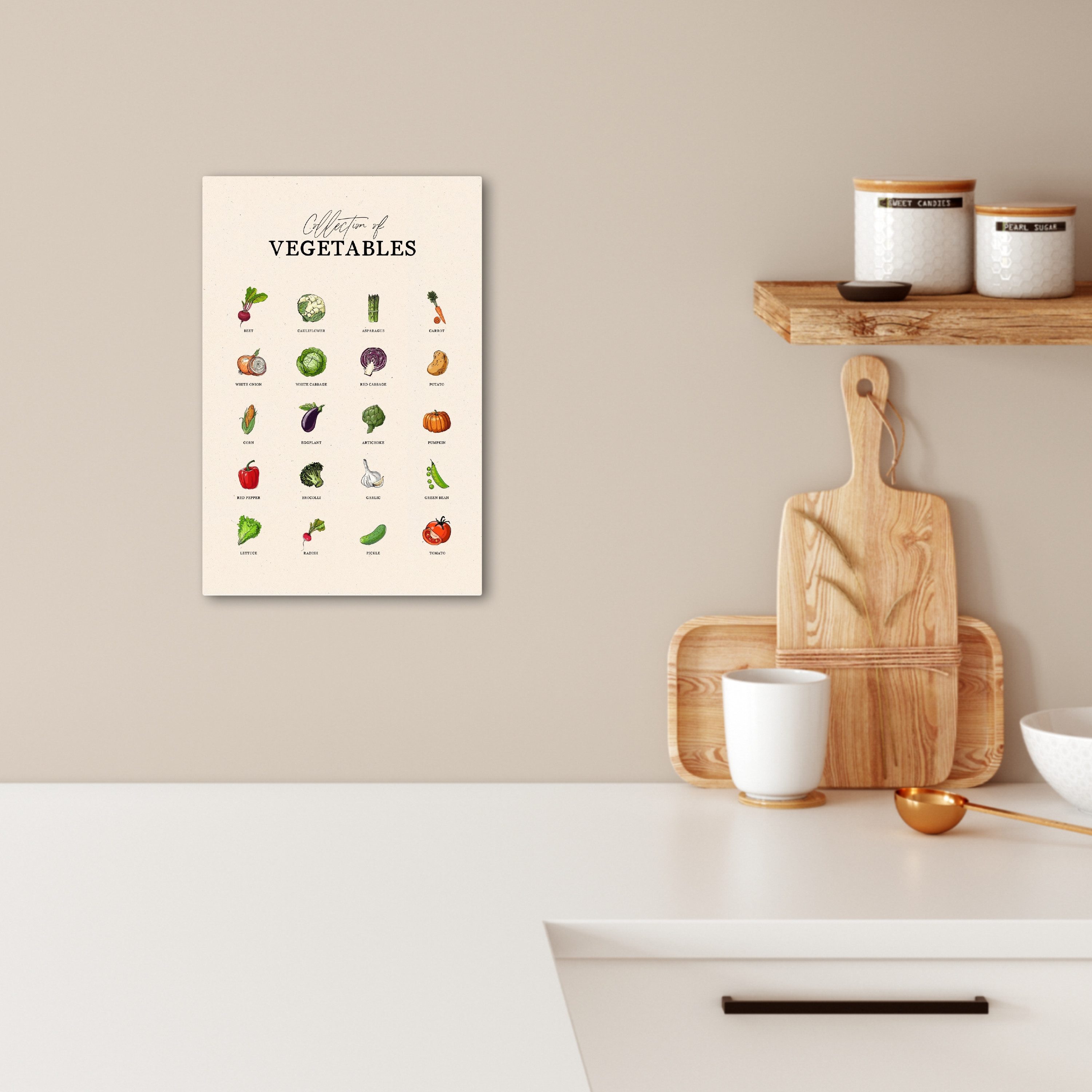 OneMillionCanvasses® Leinwandbild Gemüsesorten - Farbenfroh - günstig online kaufen