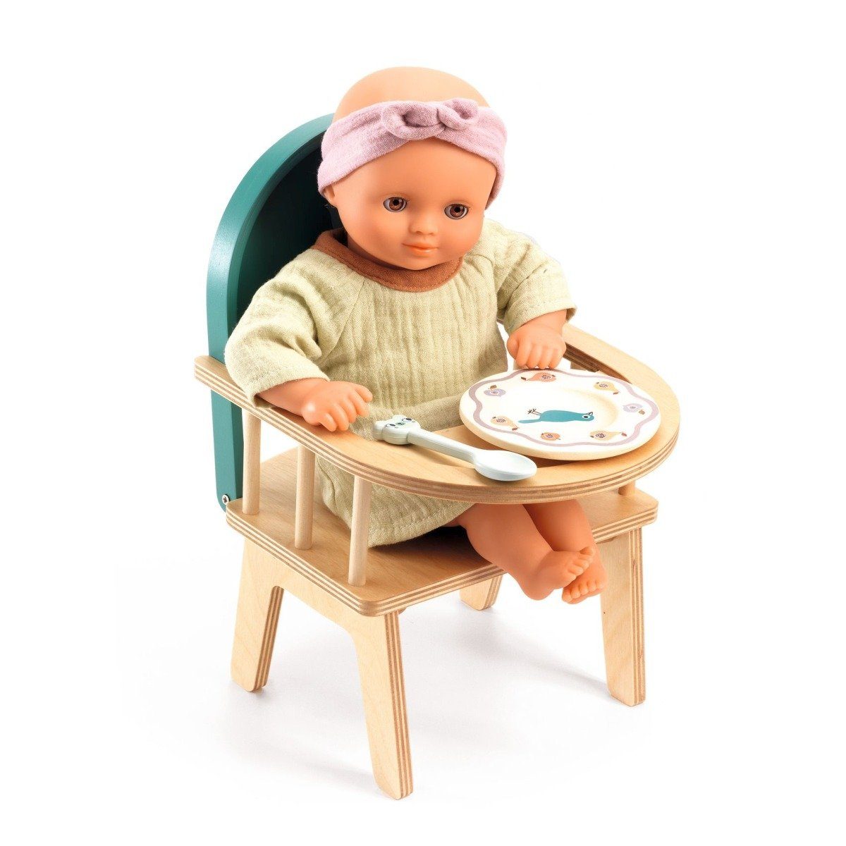 DJECO Puppenhochstuhl Pomea Puppenstuhl aus Holz günstig online kaufen
