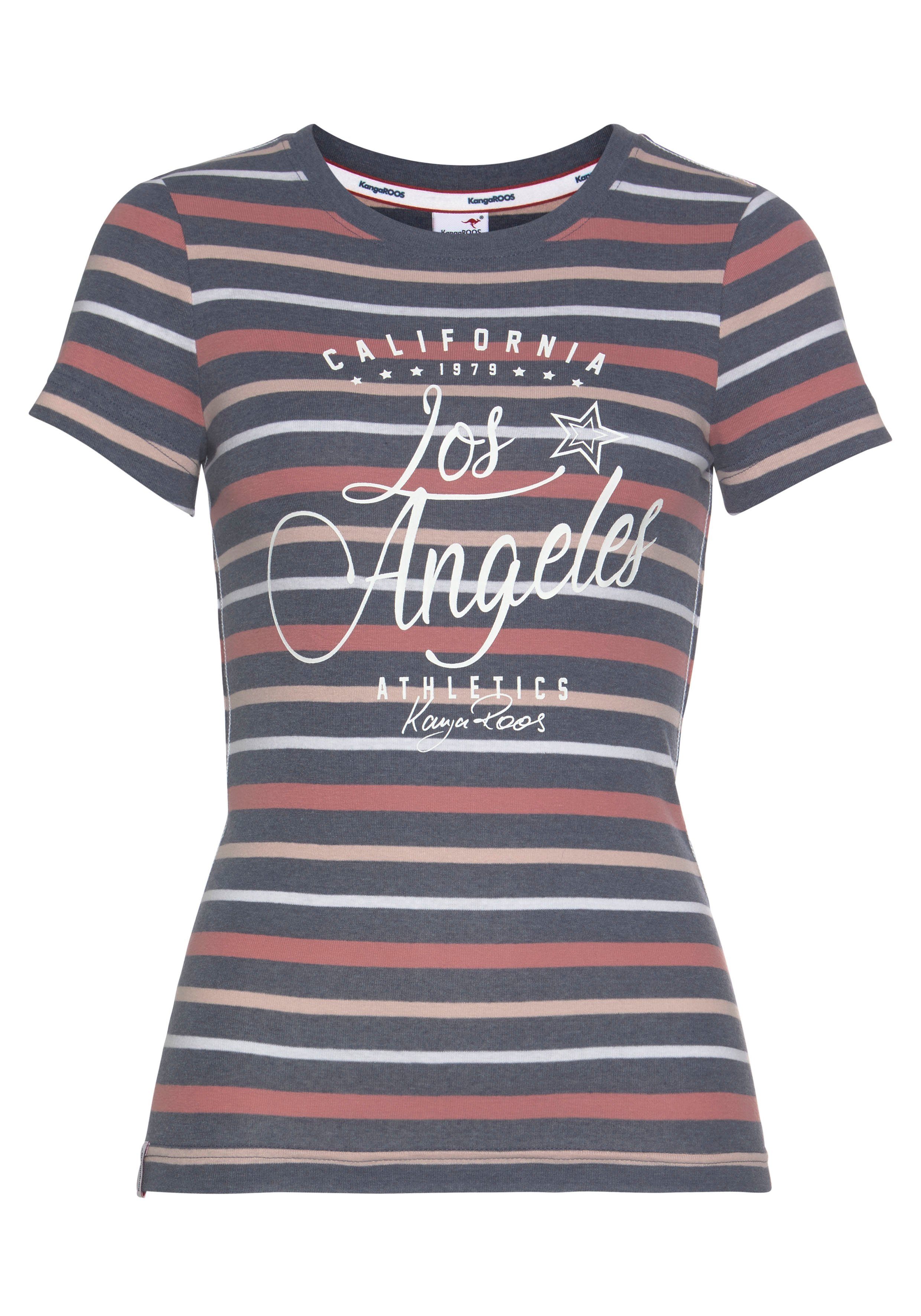 KangaROOS T-Shirt kurzärmelig, sehr figurbetont, aus Baumwolle und Polyester. Reduzierter Preis € 13,99. Unverbindliche Preisempfehlung € 19,99