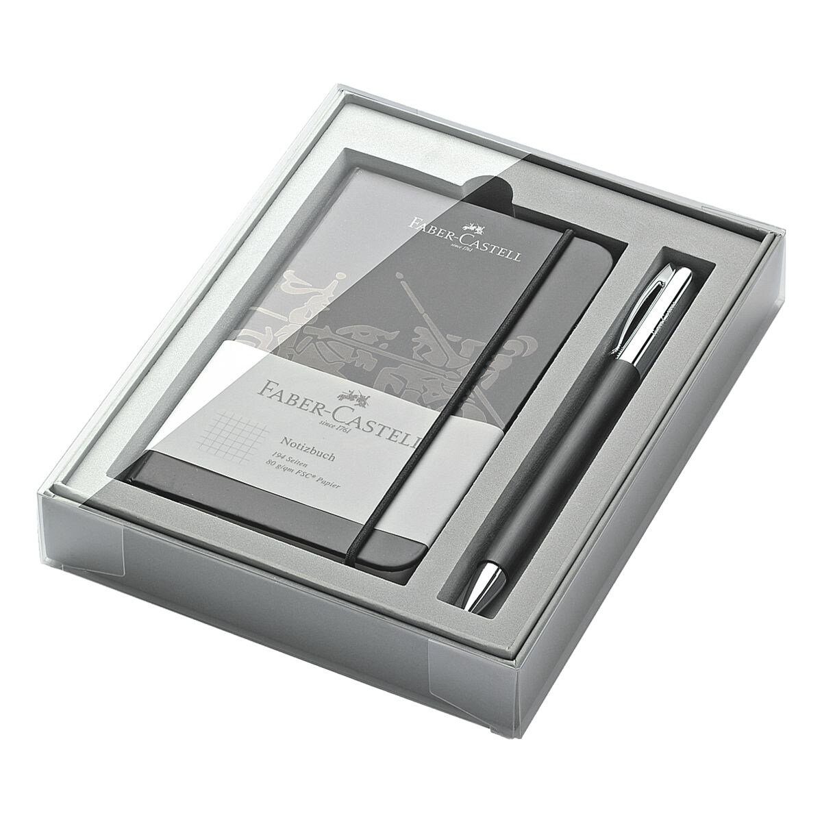 Faber-Castell Kugelschreiber AMBITION Edelharz, Geschenkset, dokumentenecht