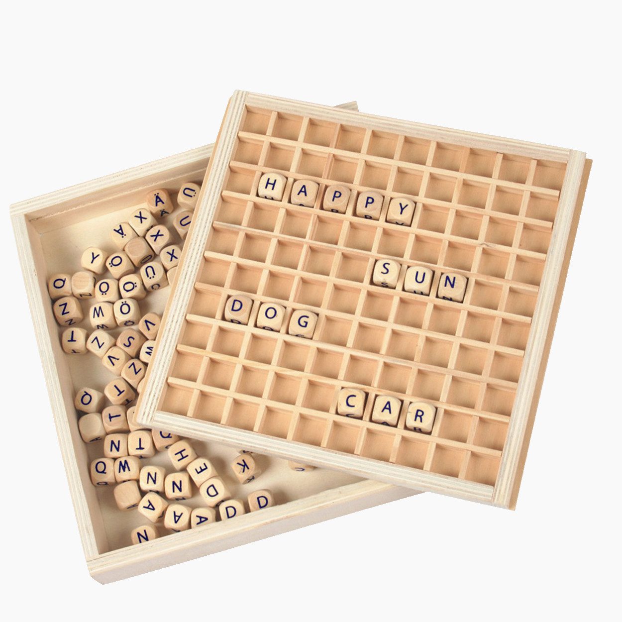 Small Foot Lernspielzeug Wörter legen Educate (packung, 145-St., set), 145 Teile für alphabetische Buchstaben