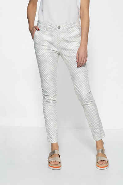 ATT Jeans Stretch-Hose Ruby mit femininem Muster und Glitzer-Effekt