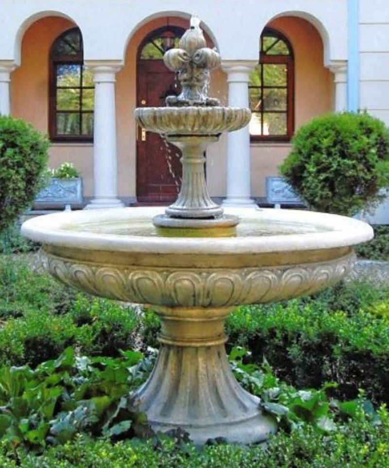 Casa Padrino Wasserspiel Barock Gartenbrunnen / Springbrunnen Ø 150 x H. 190 cm - Gartendekoration im Barockstil