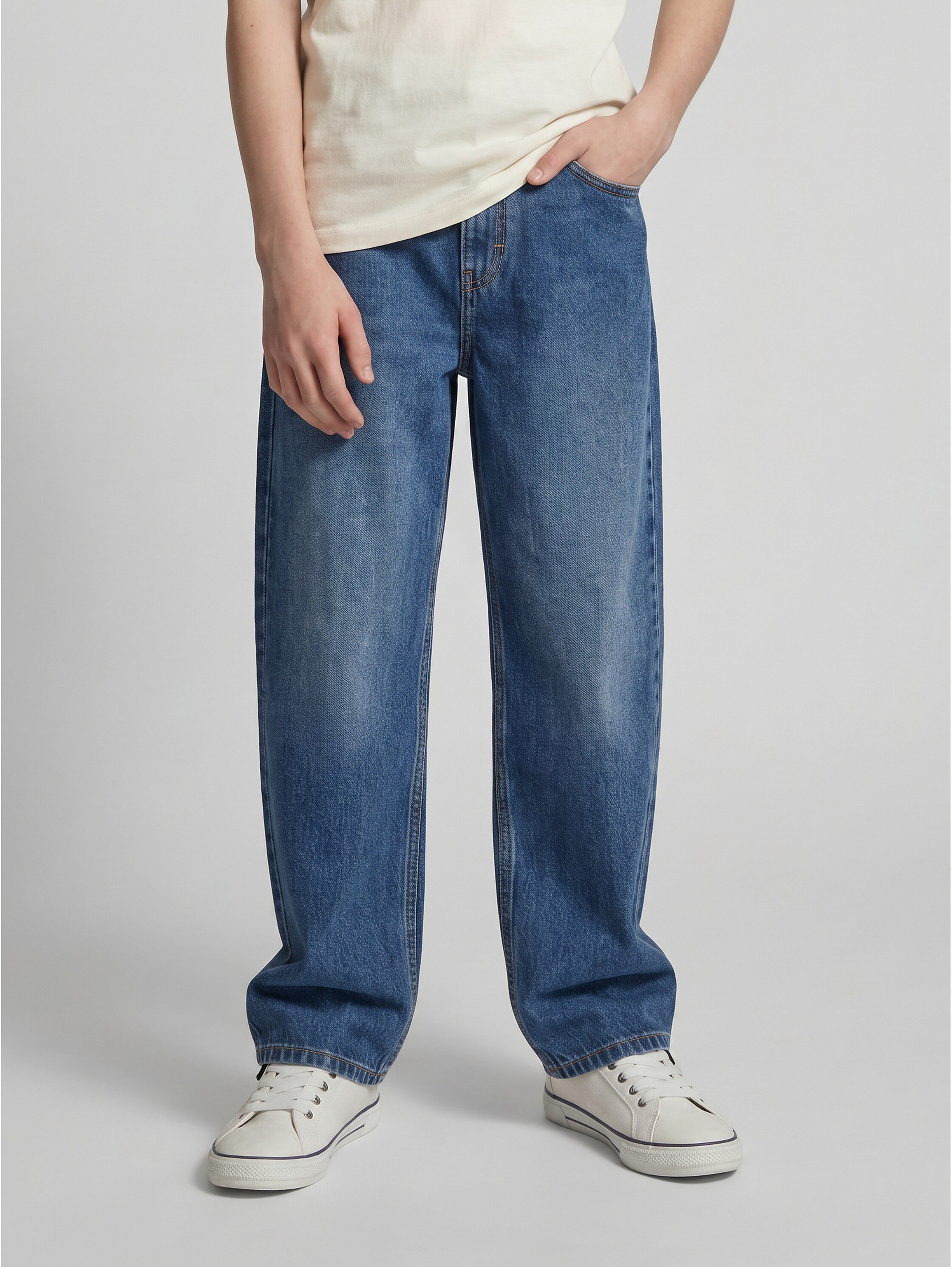 TOM TAILOR 5-Pocket-Jeans Baggy Jeans- mit ausgestelltem Bein