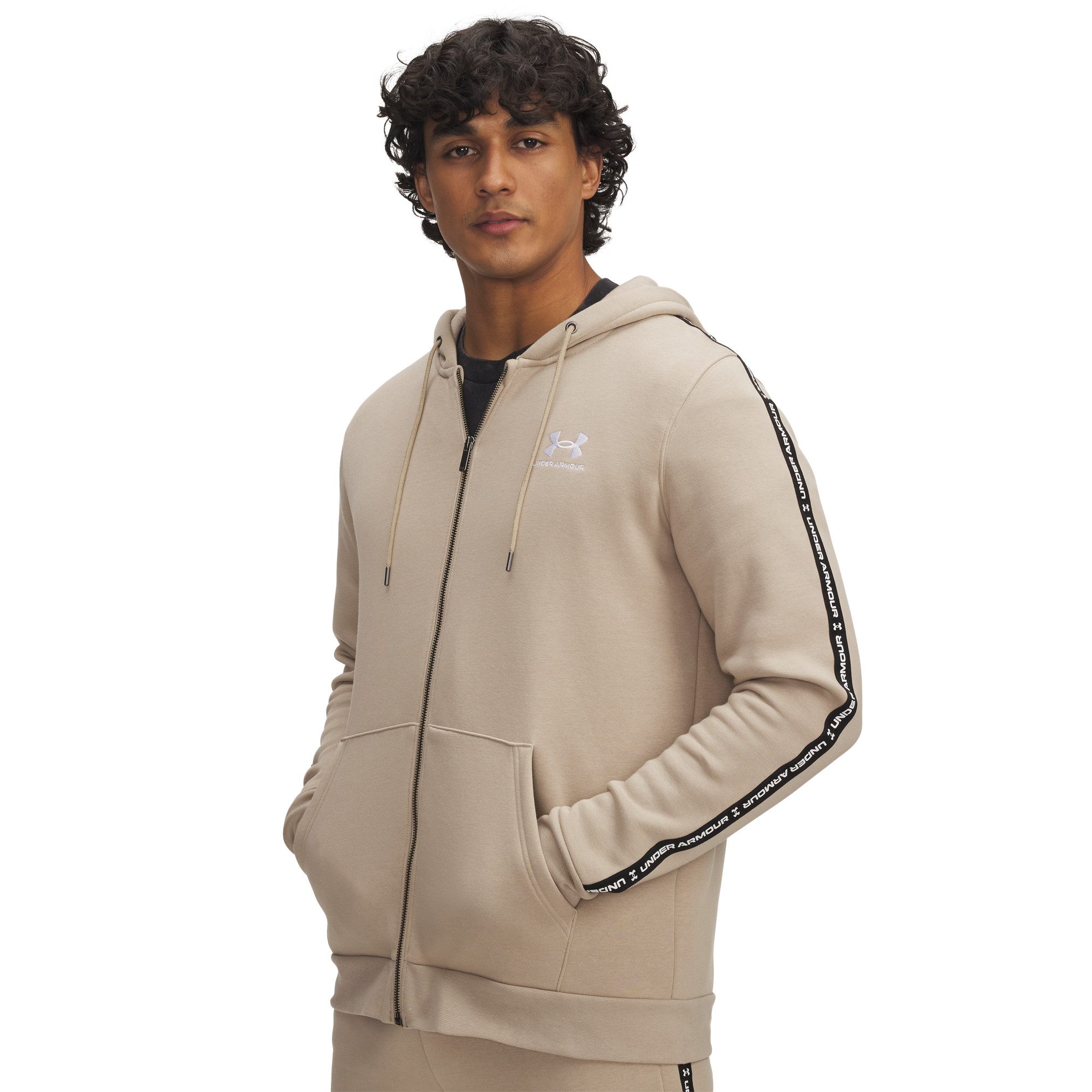 Under Armour® Sweatjacke Under Armour Herren Kapuzenjacke Icon Fleece FZ Taping 1390298