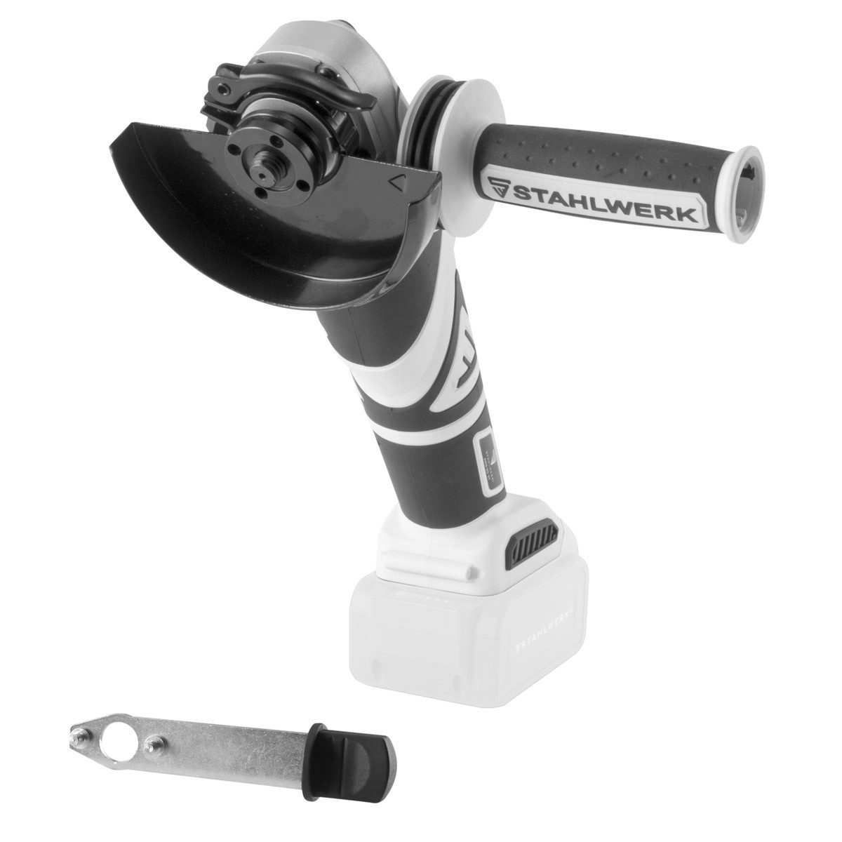 STAHLWERK Akku-Winkelschleifer Brushless Akku Winkelschleifer AWS-20 ST ohne Akku, max. 7500 U/min, (Packung, 1 tlg., Basisversion (ohne Akku), ohne Akku und Ladegerät