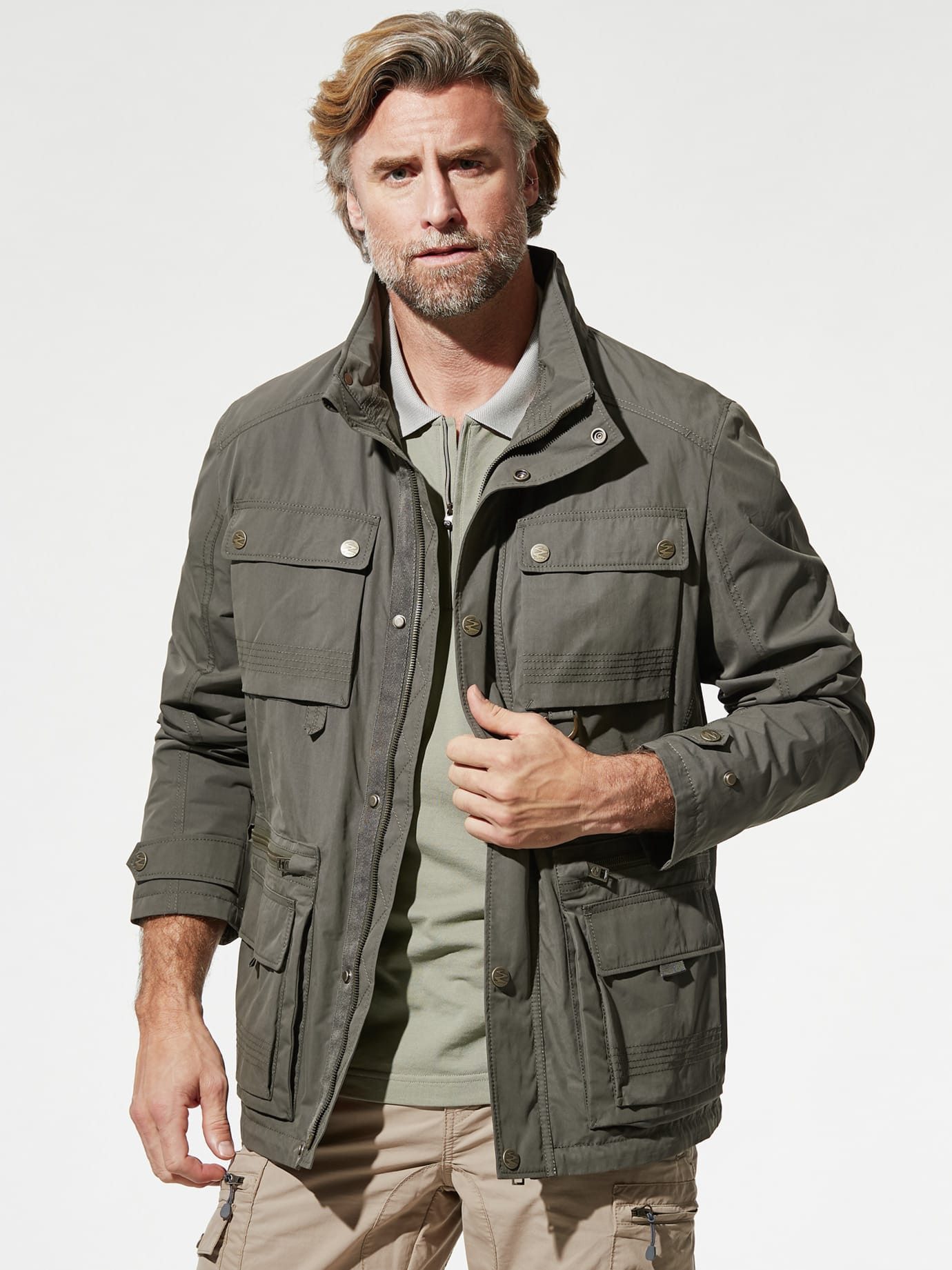 Walbusch Outdoorjacke Herren Klepper Aquastop Traveller Jacke2.0 mit Kapuze, atmungsaktiv