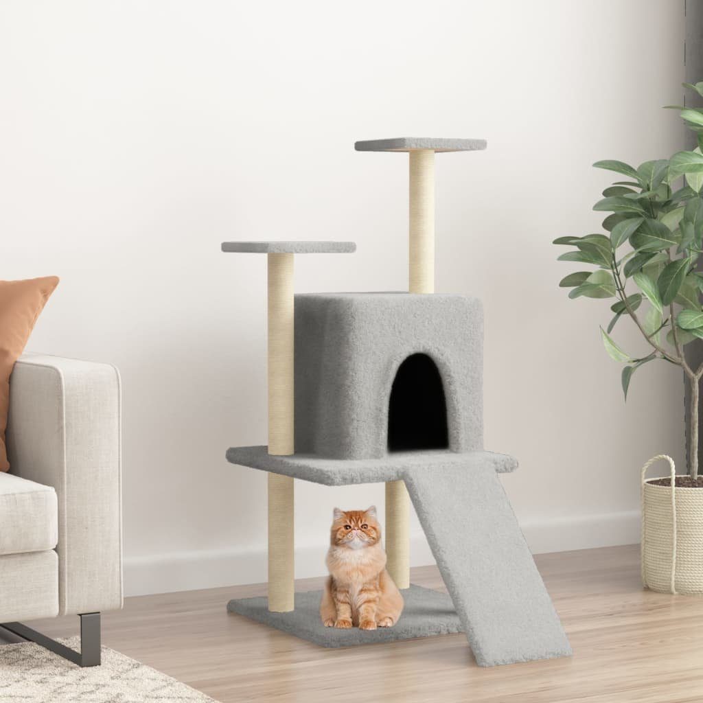 Katzenkratzbaum Zubehör XXL Kletterbaum Kratzbaum Katzenkratzbaum Katzenbaum Katzen Deckenhoch Kletterbaum Sisal Grün
