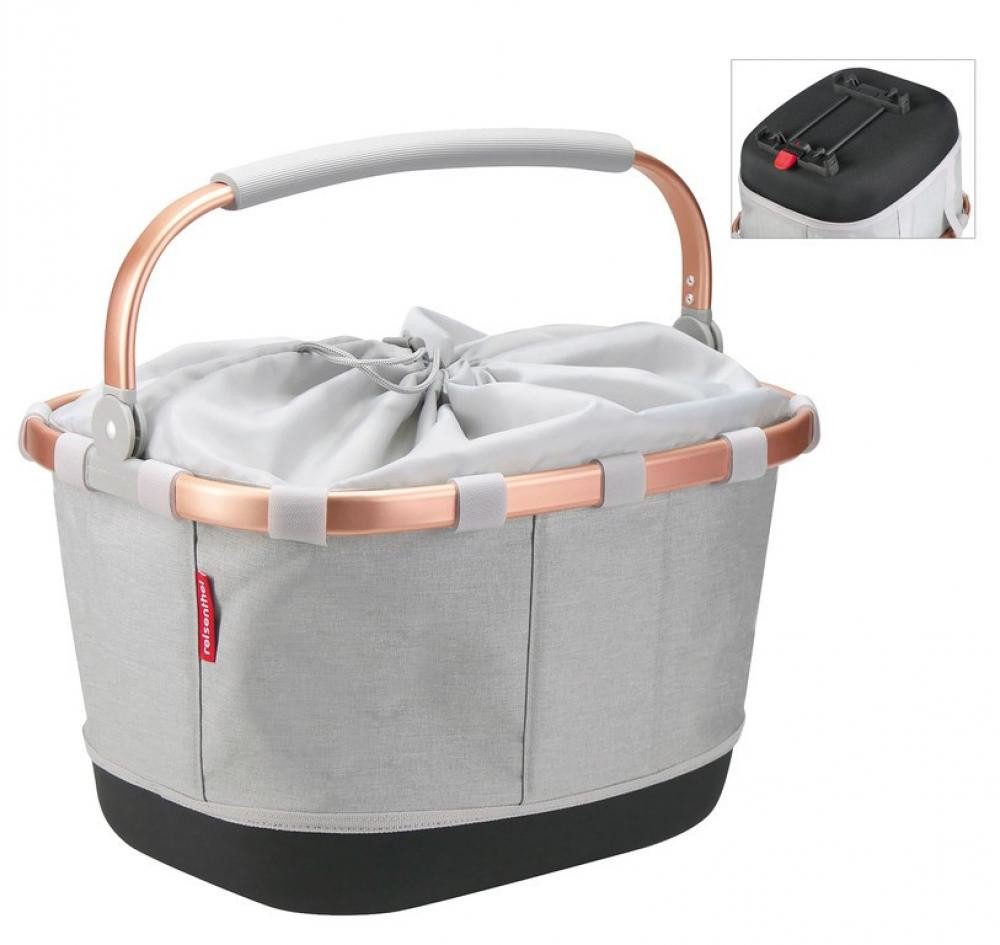KlickFix Fahrradkorb KLICKfix Fahrradkorb Carrybag GT für Racktime Twist Sky Rose 42x28x33