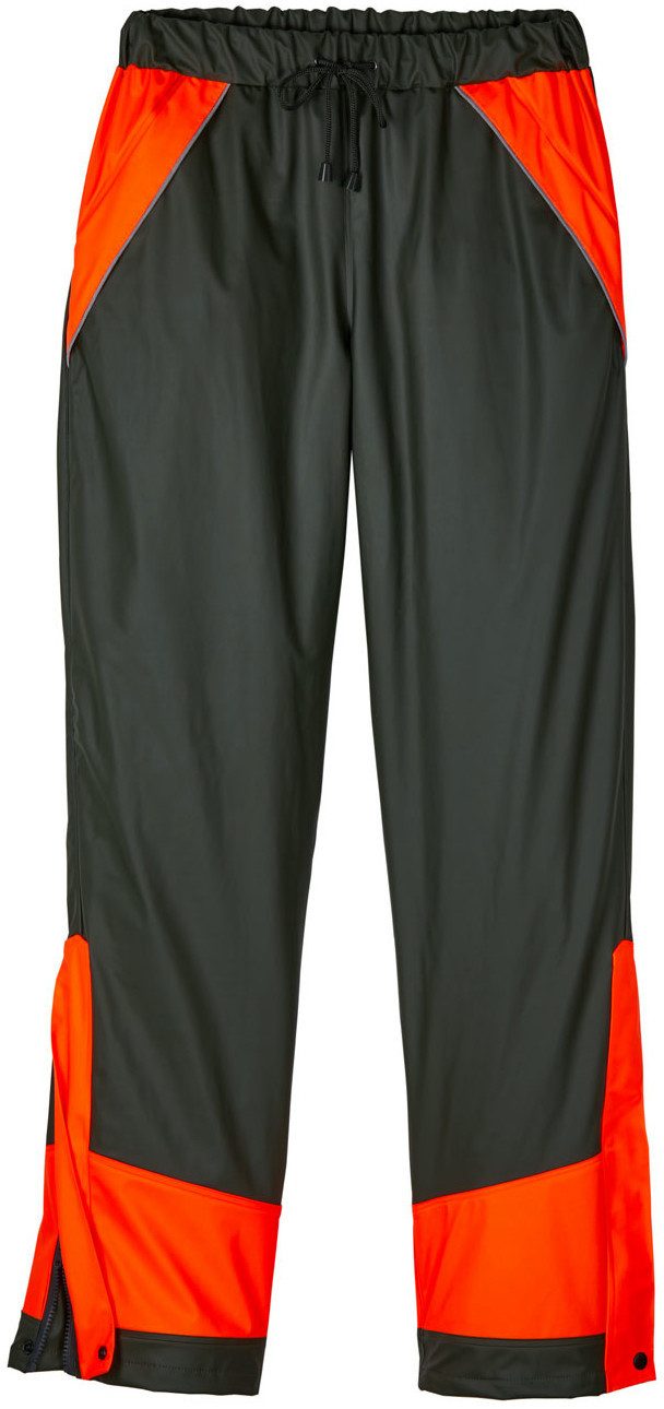 Elutex Regenhose Signal-Regenhose oliv/orange Regenparka wasserdicht von Oefele Jagd