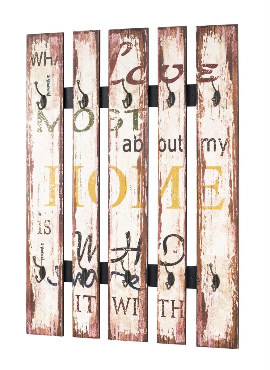 PREISBRECHER Wandgarderobe Big Home, 70 x 100 x 10 cm (B/H/T) günstig online kaufen