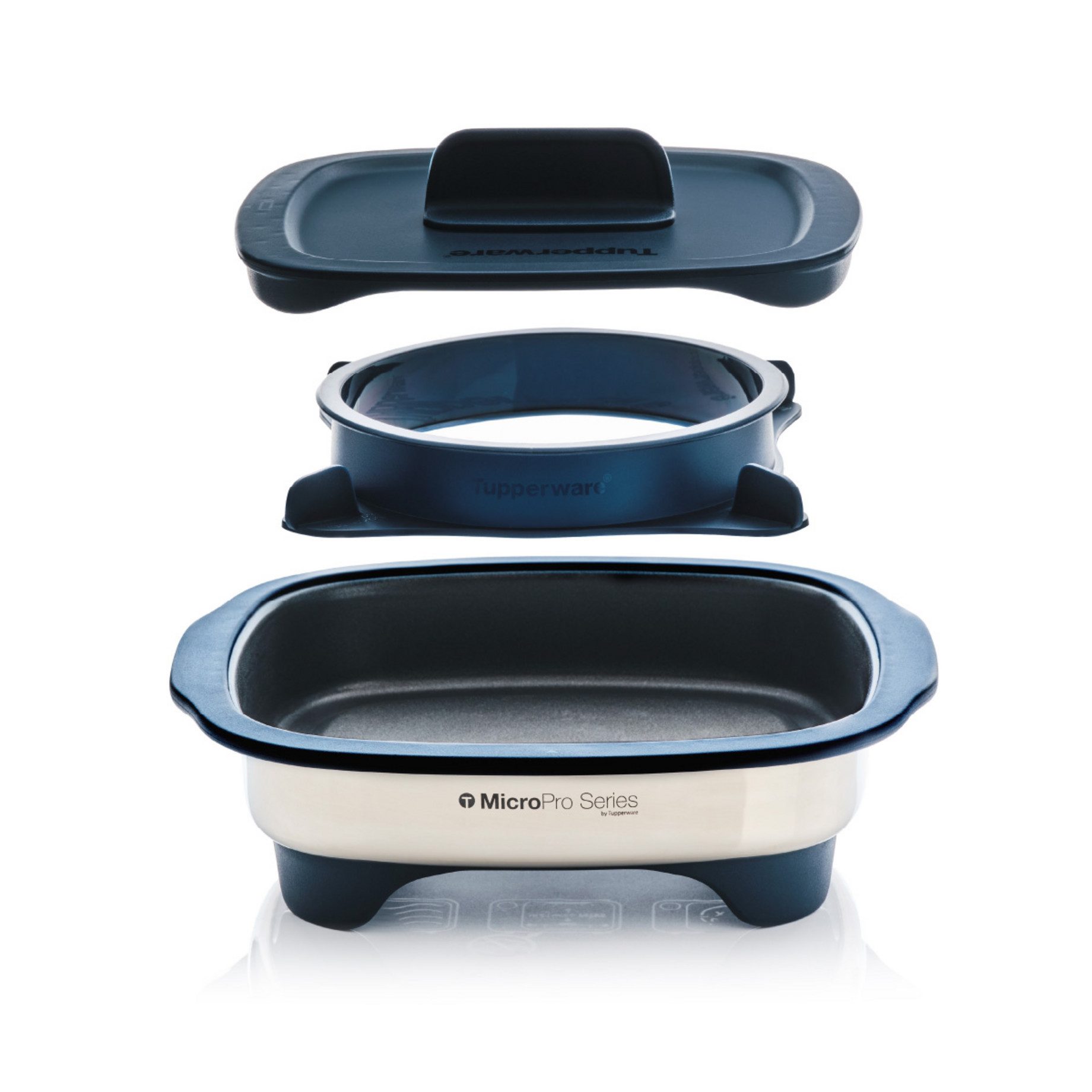 TUPPERWARE Kombigrill Tupperware MicroPro® Grill mit Ring für die Mikrowelle