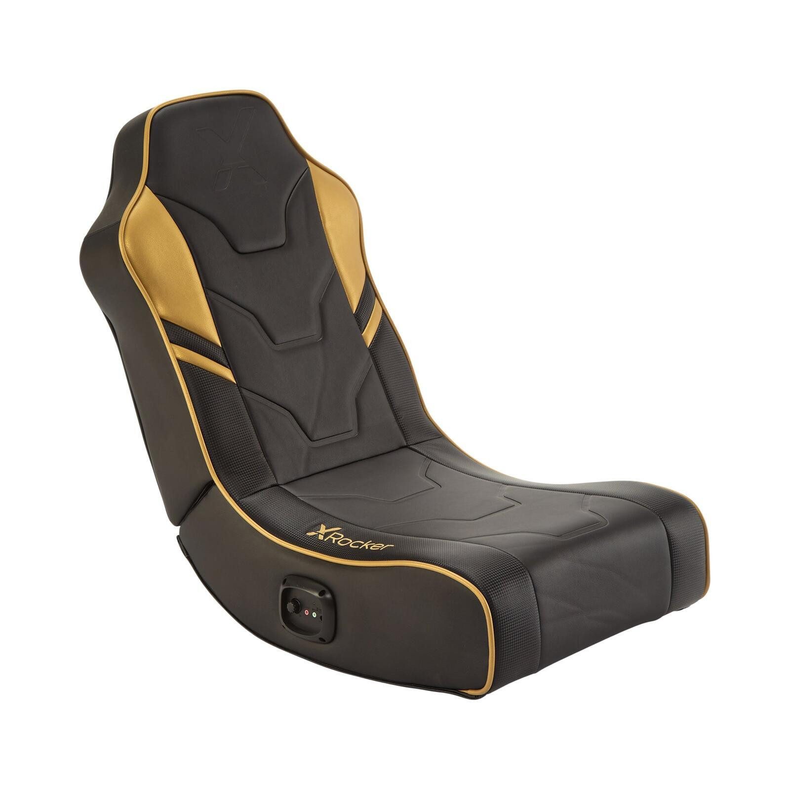 X Rocker Gaming-Stuhl Shadow 2.0 Floor Rocker - schwarz/gold