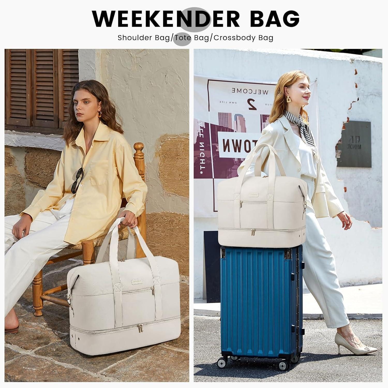 LuxusKollektion Weekender Weekender Reisetasche Damen Sporttasche Handgepäck Tasche Groß Travel