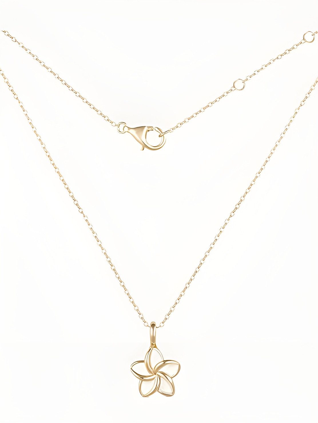 Einzelstück Charm-Kette Halskette Frangipani mit Monoi Anhänger günstig online kaufen