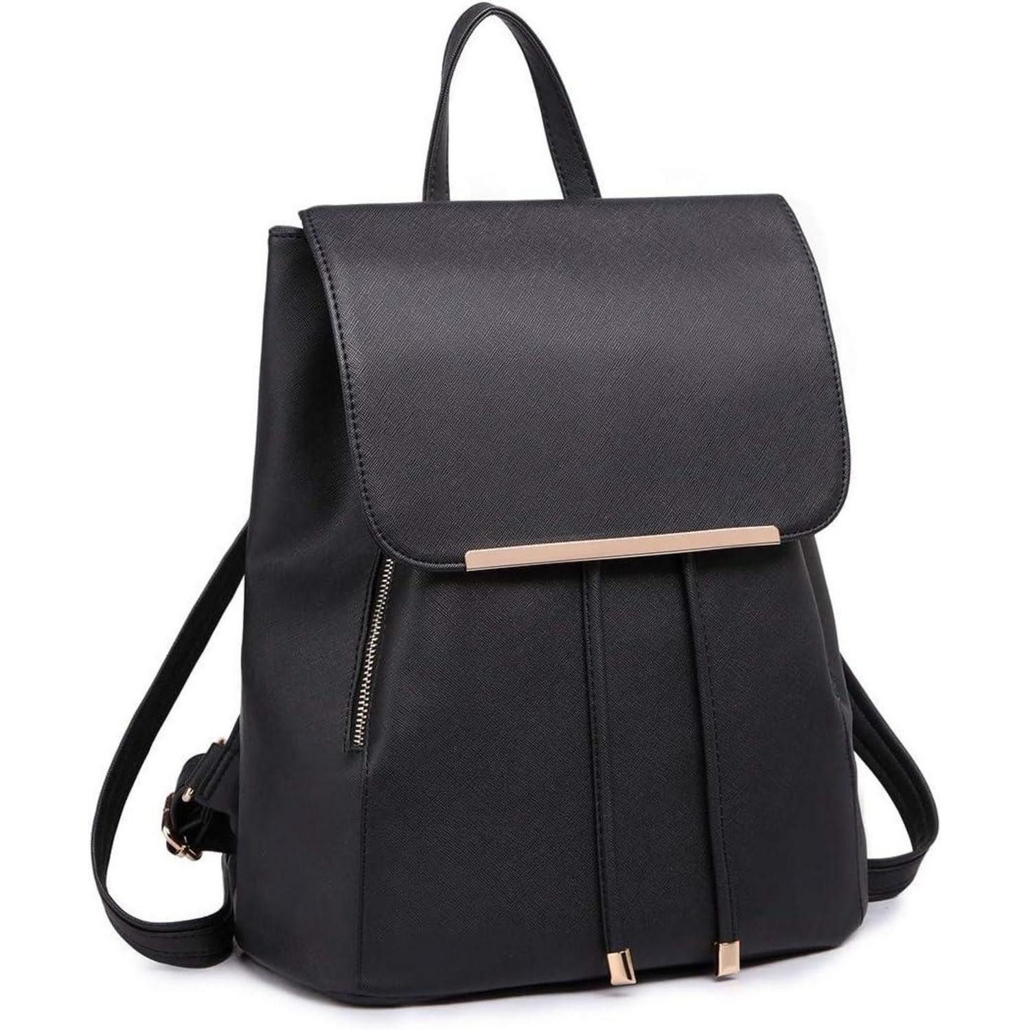 Cityrucksack Damen Rucksack Klein PU Leder Wasserdicht Cityrucksack Reisen Arbeit