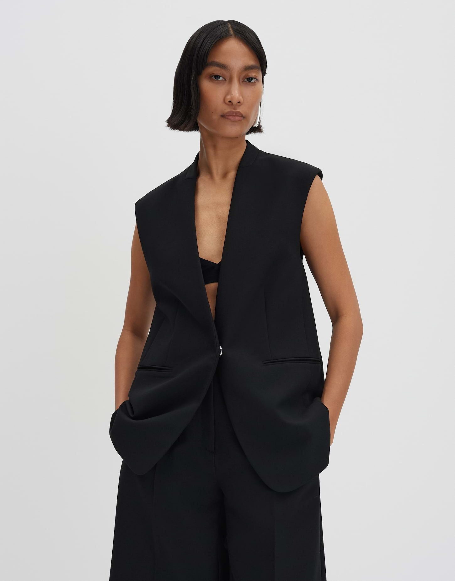 someday Longweste NESTI Slim im Tailoring Look günstig online kaufen