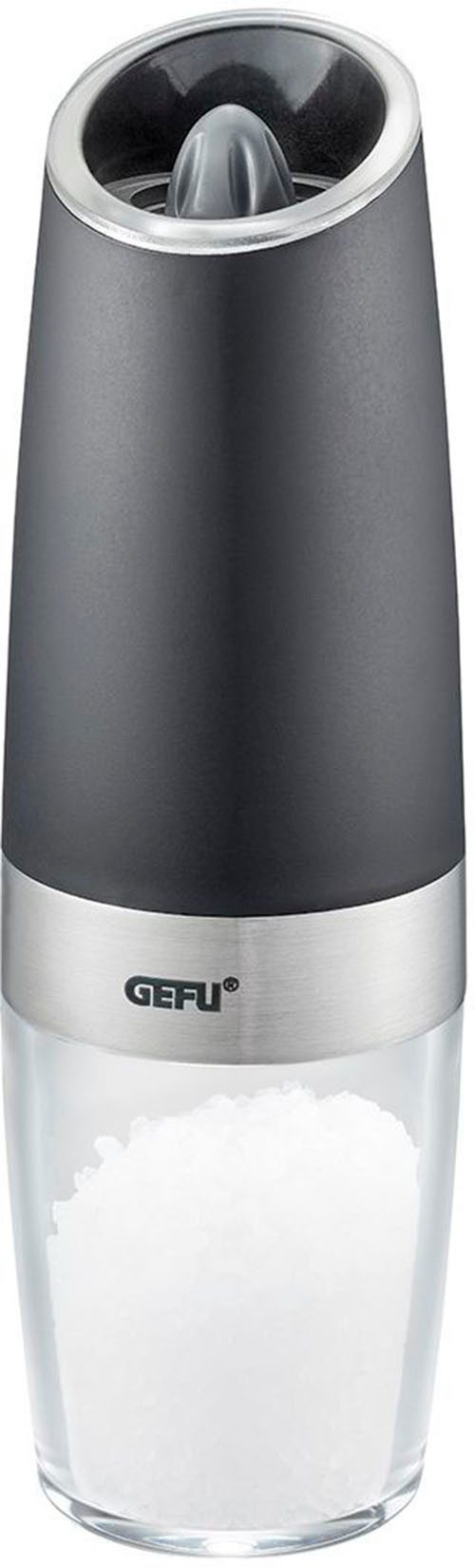 GEFU Salz-/Pfeffermühle GIVA elektrisch, (1 Stück), Kippsensor für automat. Mahlen, einstellbare Mahlstufen, LED-Anzeige – Bild 3 von 4