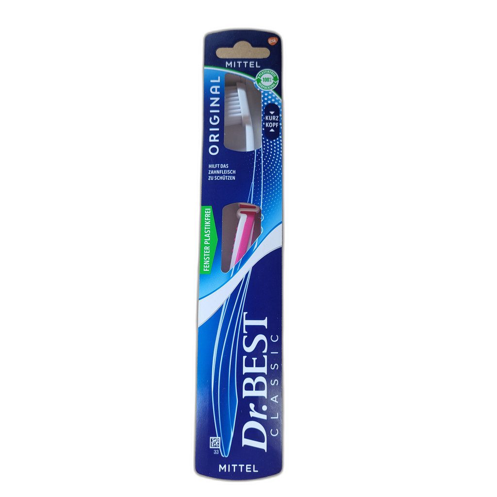 Dr. Best Zahnbürste Dr.Best Zahnbürste Original Mittel Kurzkopf