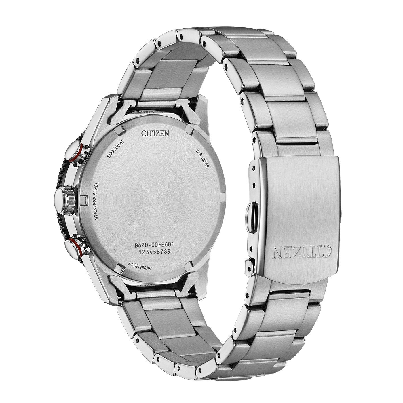 Citizen Chronograph Racing Chrono CA4714-55E, Armbanduhr, Solar, Herrenuhr, Edelstahlarmband, analog, Big Date