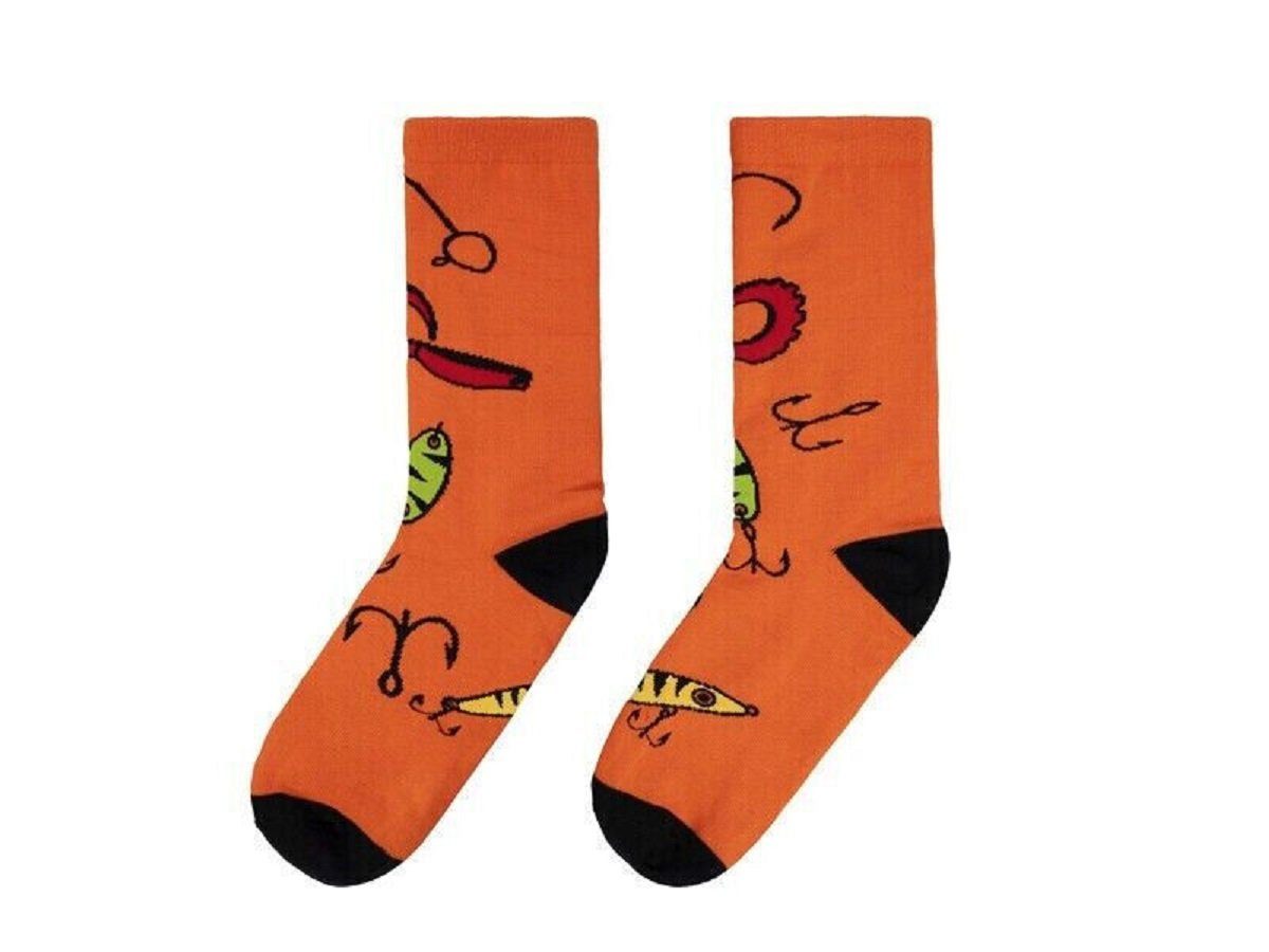 Delphin.sk Freizeitsocken ATAK Socken Angelsocken Raubfisch Outdoor Sport & Freizeit Gr. 41 - 46 Sie können sie definitiv das ganze Jahr über verwenden