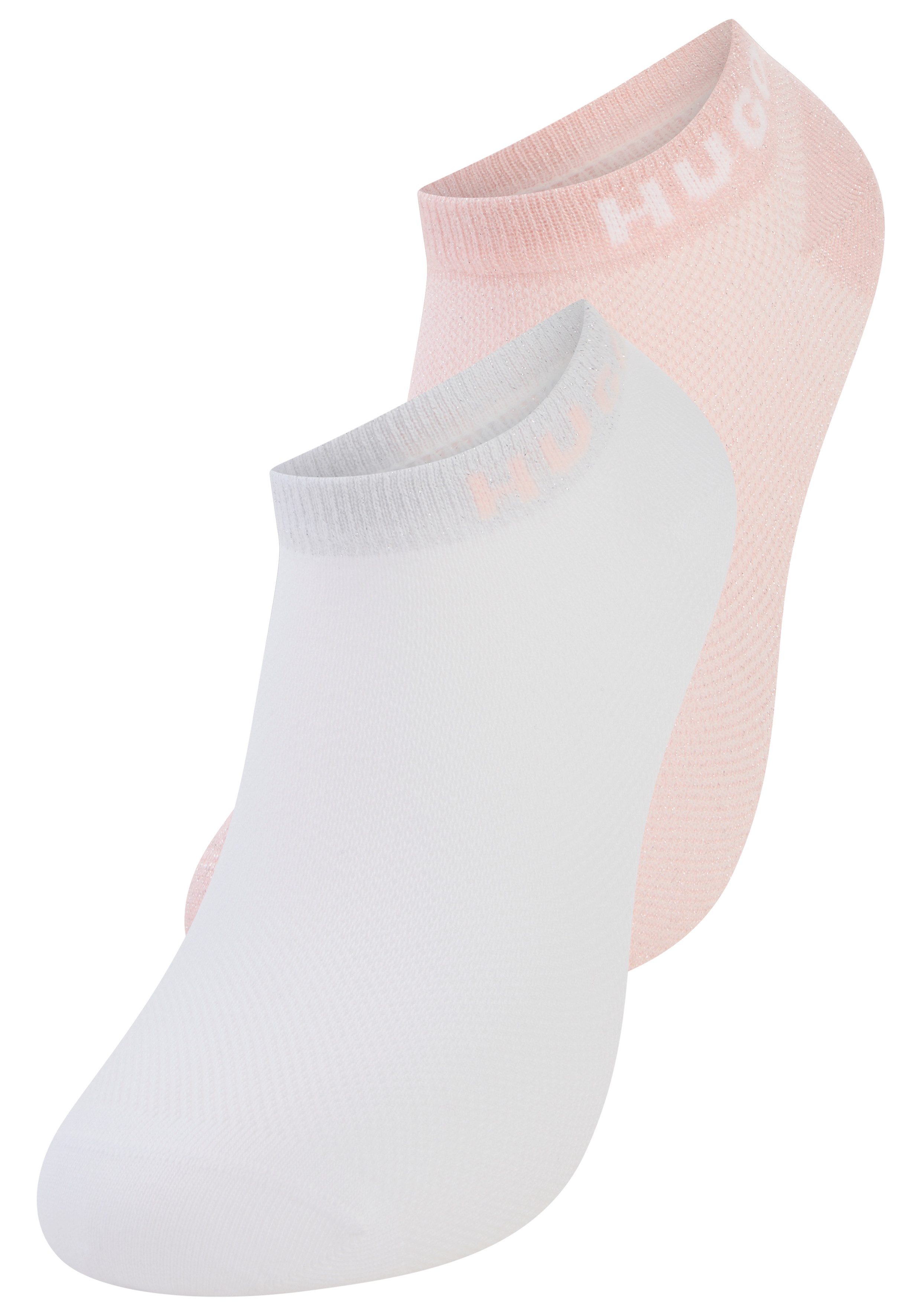 HUGO Sneakersocken 2P AS SHINY PIQ CC W (3-Paar) leicht schimmernd – Bild 2 von 2