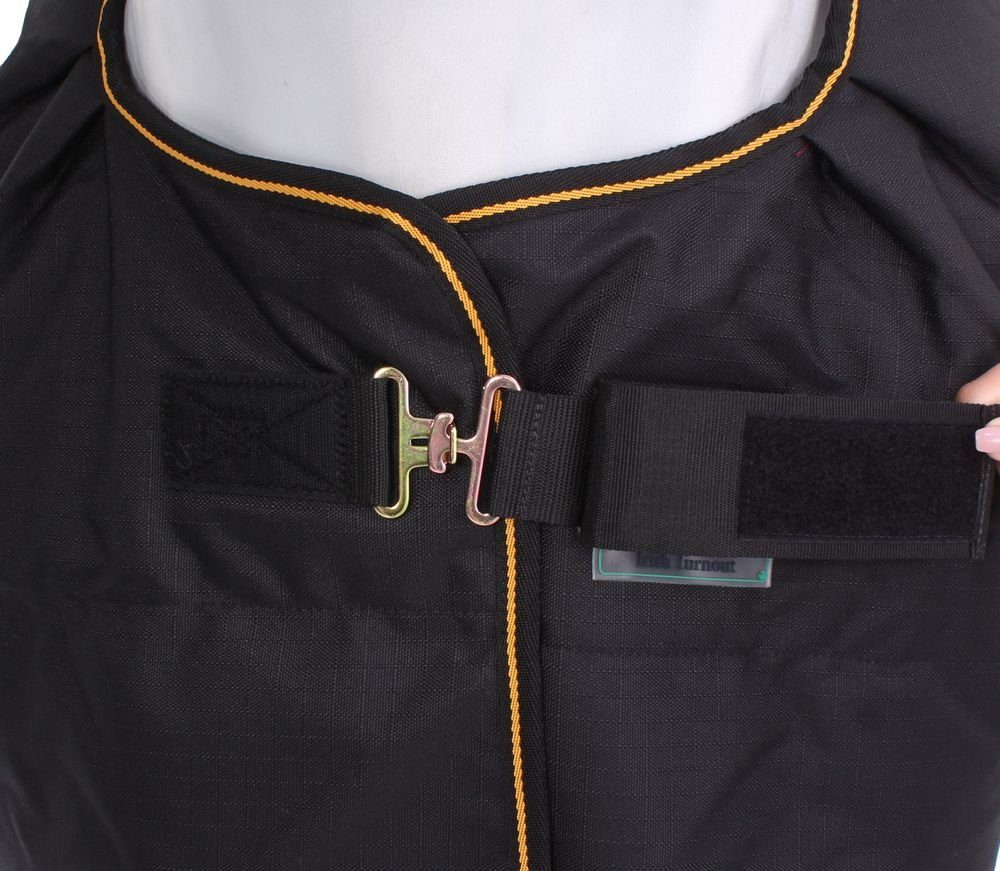 Bucas Pferde-Thermodecke Bucas Irish Turnout Medium 150g Classic - black/gold