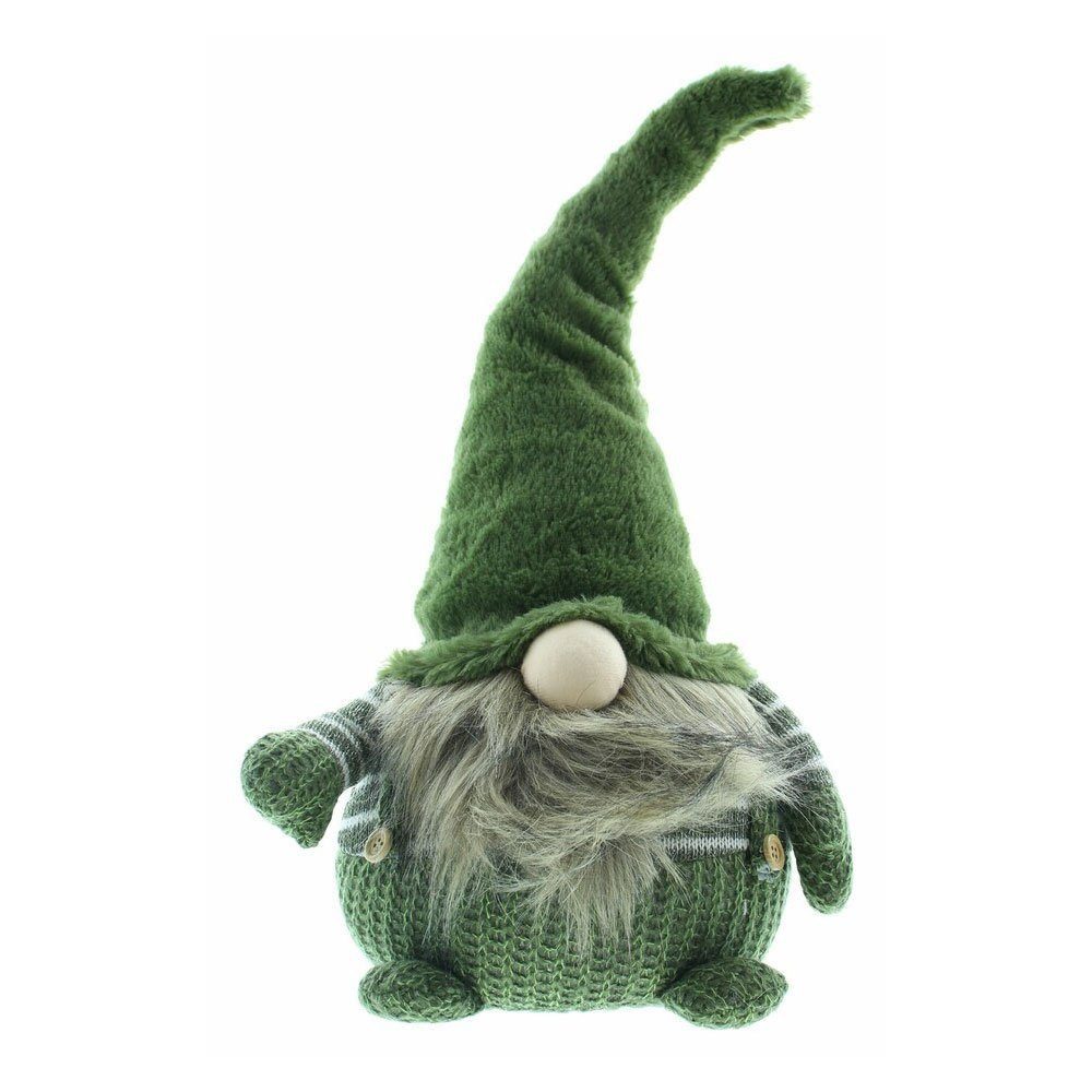 Dekofigur LED Wichtel Grün Herbstdeko Deko Figur Herbst Batterienbetrieben 50 cm