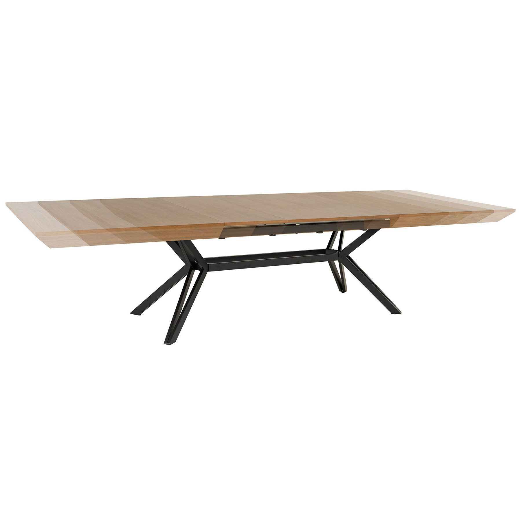 riess-ambiente Esstisch GIANT 200-320cm natur/schwarz-Walnuss, Metall, ausz günstig online kaufen